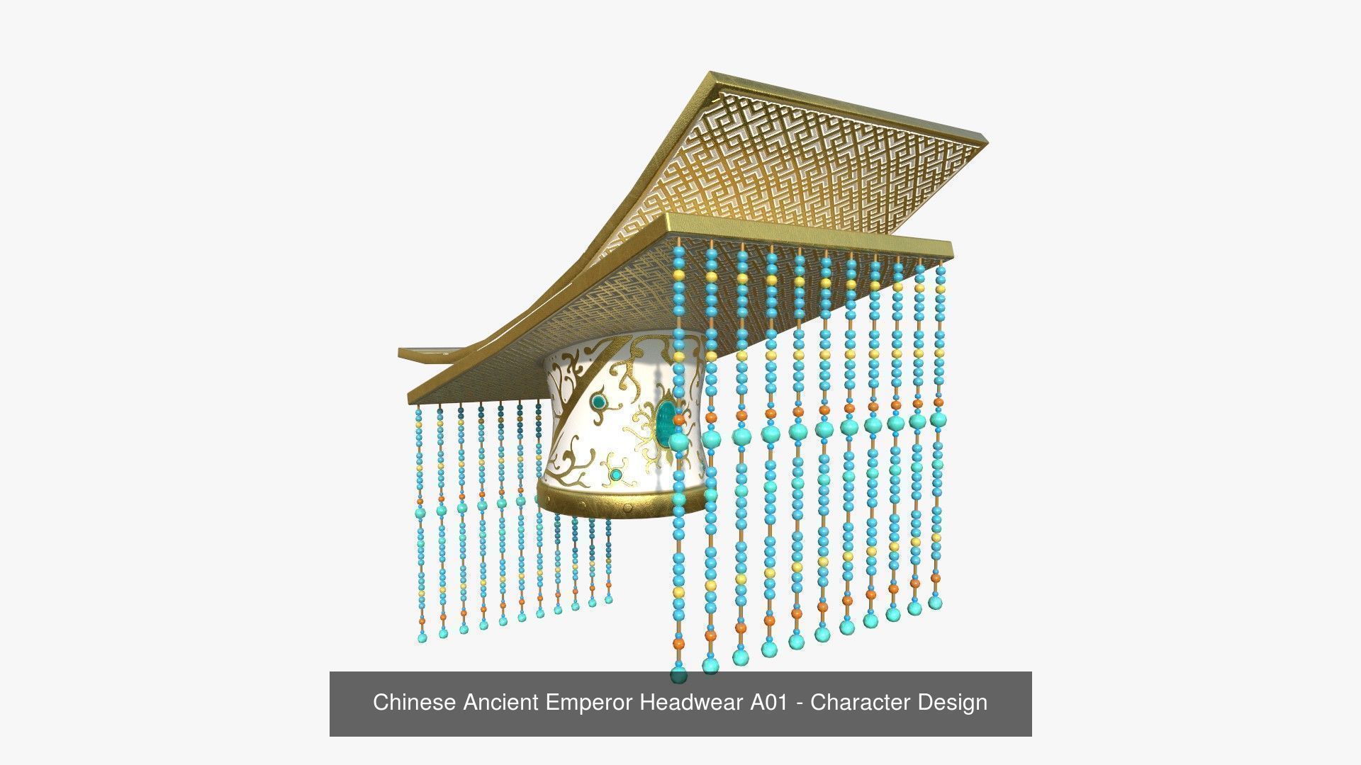 10 Chinese Emperor Headwear Collection - Character Design _11