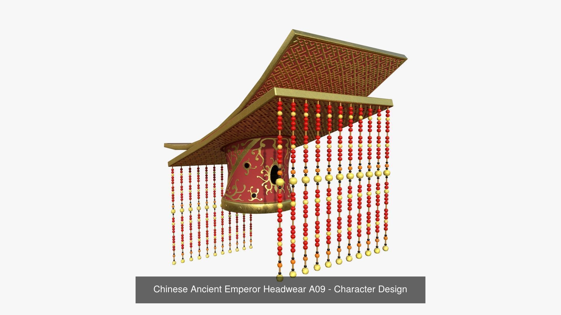 10 Chinese Emperor Headwear Collection - Character Design _3