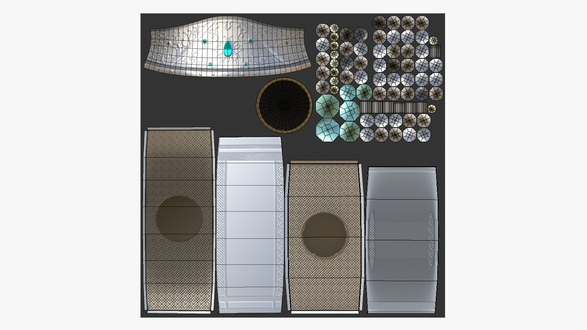 10 Chinese Emperor Headwear Collection - Character Design _59