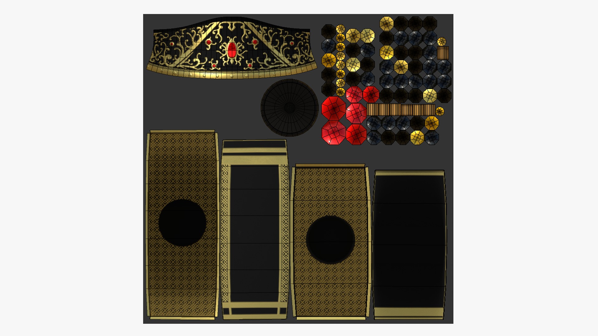 10 Chinese Emperor Headwear Collection - Character Design _49