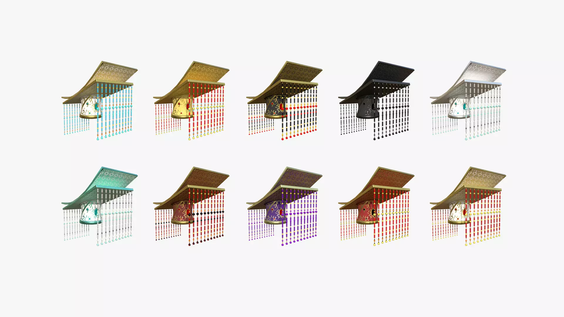 10 Chinese Emperor Headwear Collection - Character Design _0