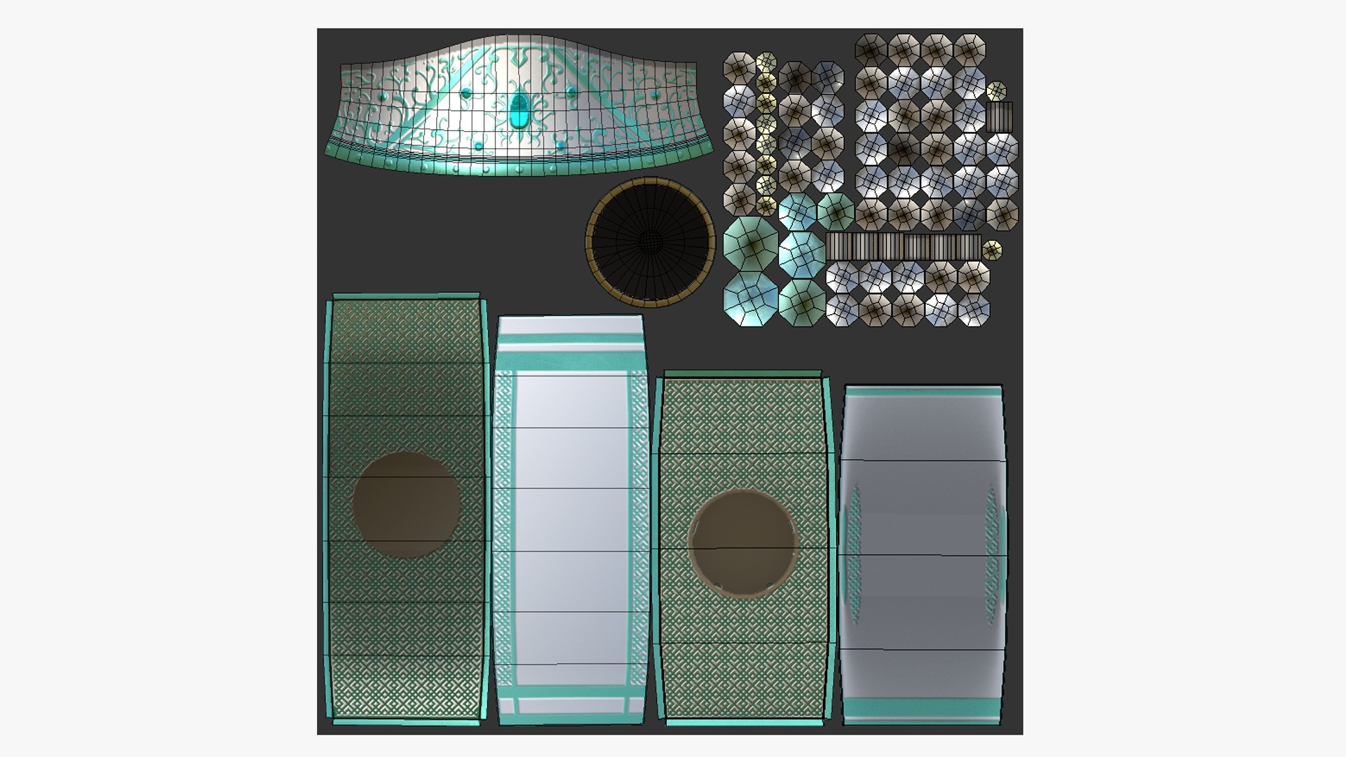 10 Chinese Emperor Headwear Collection - Character Design _65