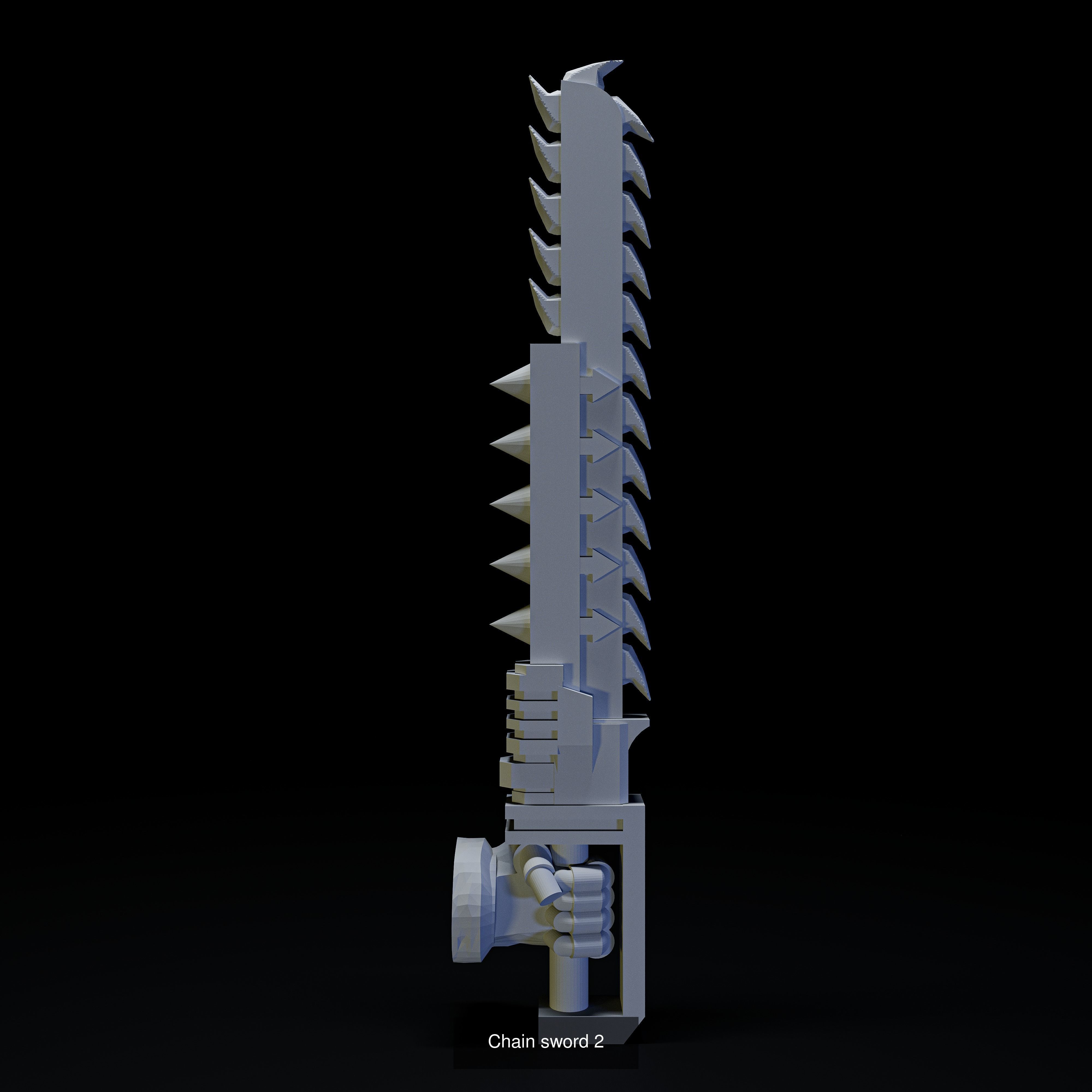 Chain swords  3D Model Collection_2
