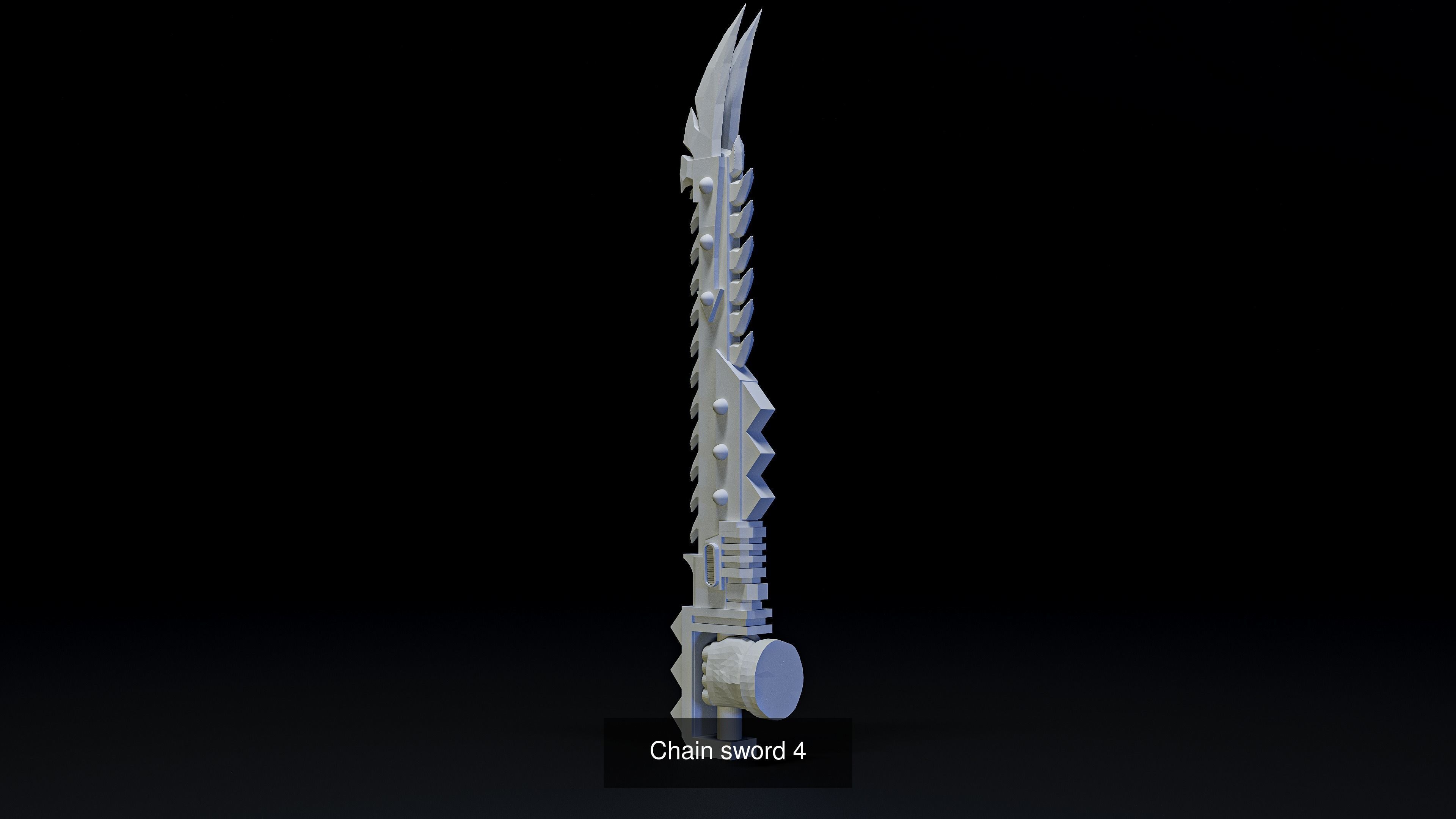 Chain swords  3D Model Collection_4