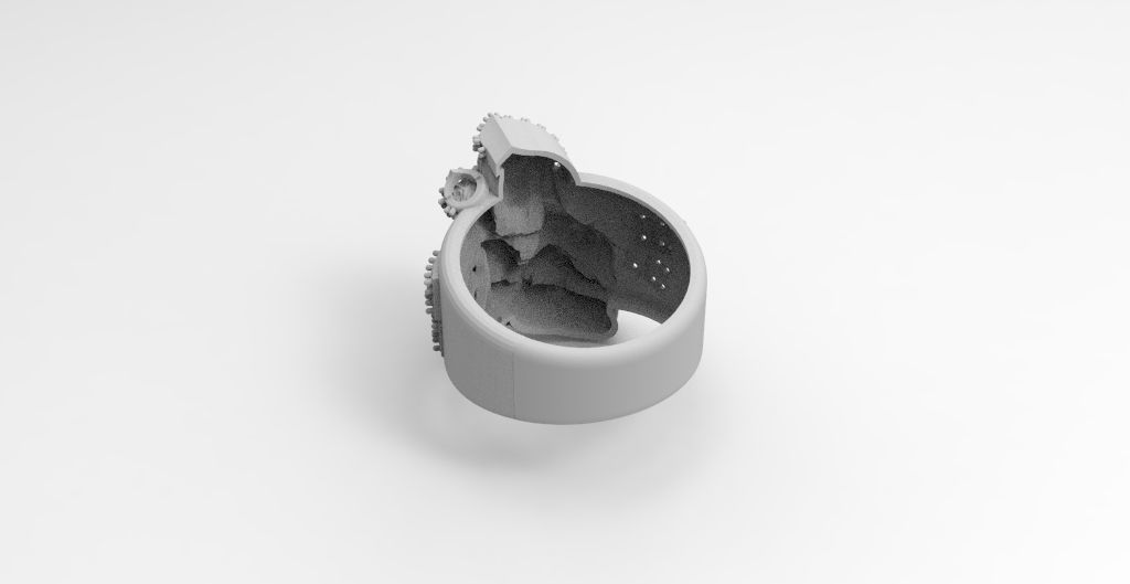 anillo virgen del carmen  3D print model_2