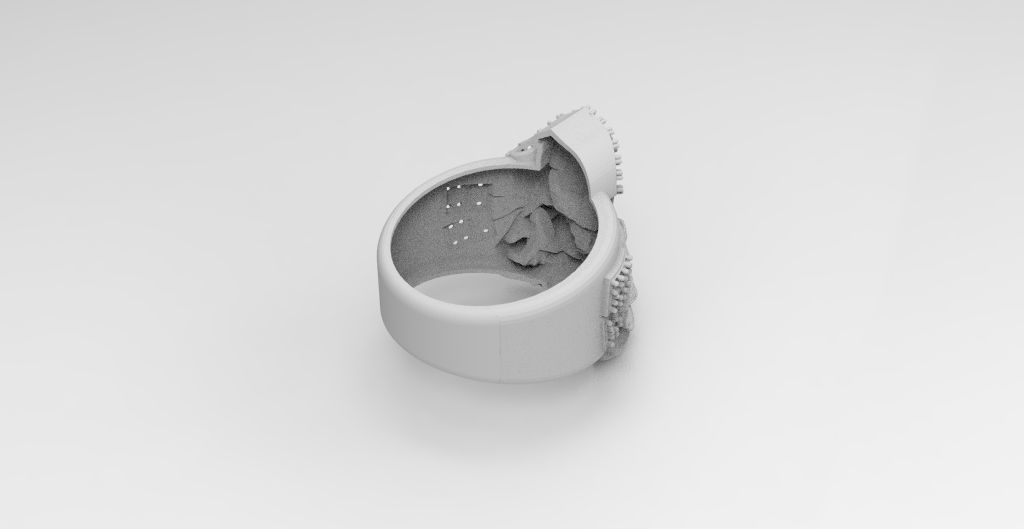 anillo virgen del carmen  3D print model_3