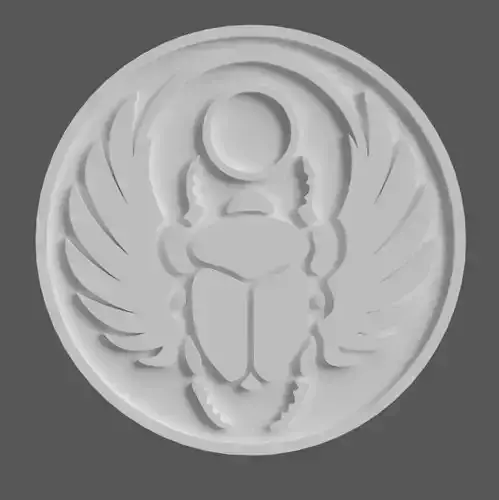 ancient Egyptian scarab coaster - table top - keychain