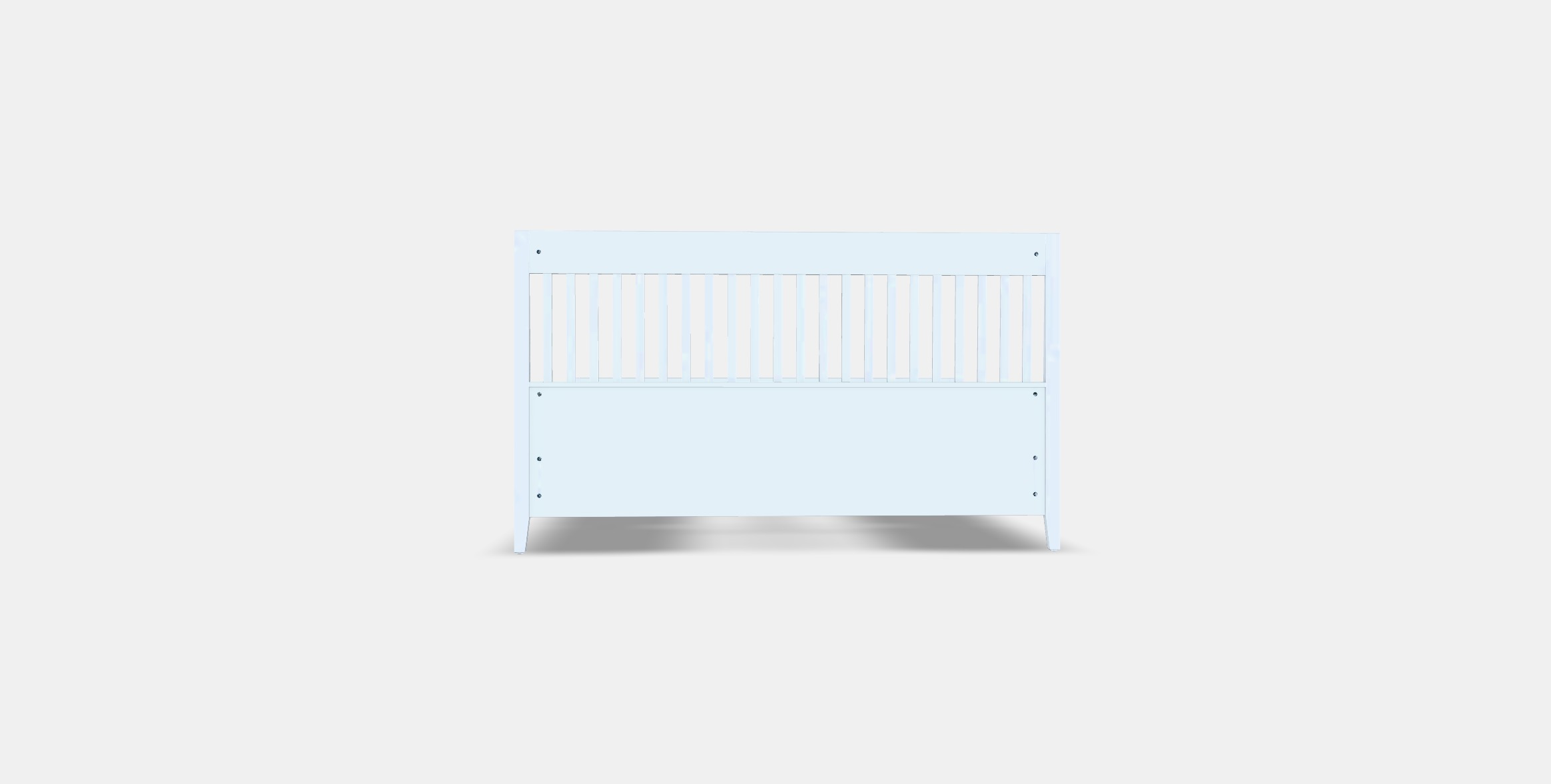 IDANAS Bed frame with storage 1 Low-poly 3D model_14