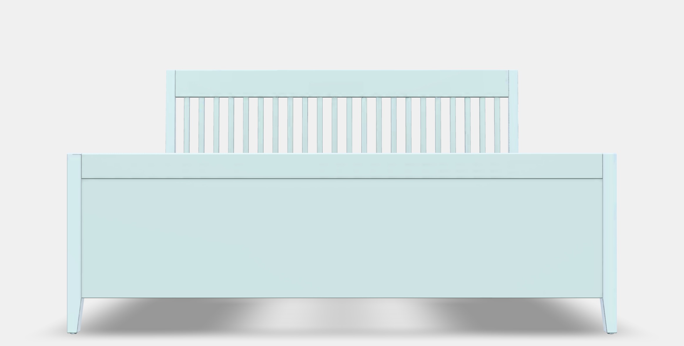 IDANAS Bed frame with storage 1 Low-poly 3D model_11