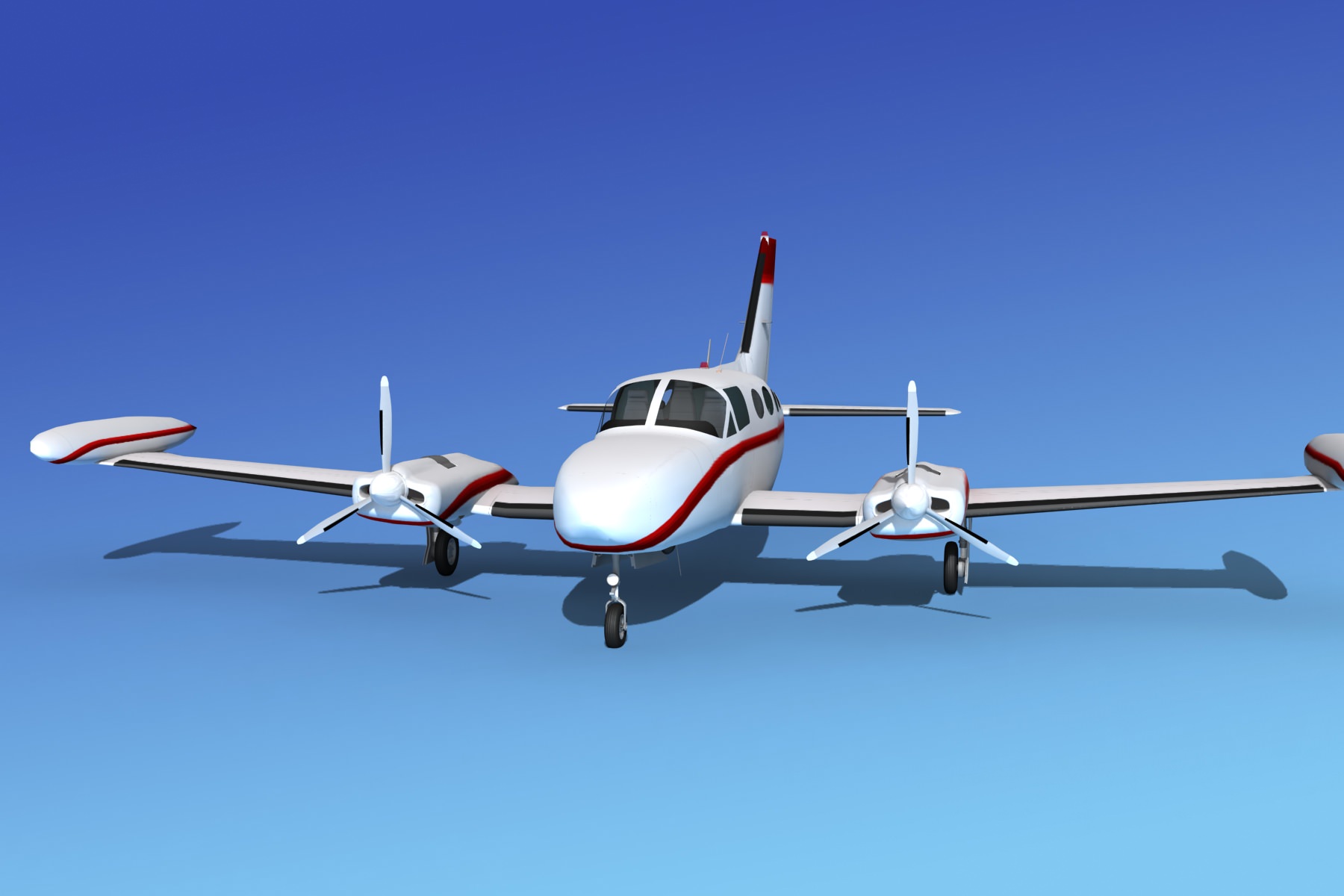 Cessna 421 Golden Eagle V12 3D model_1