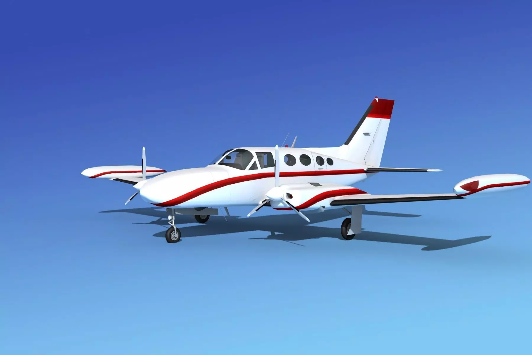 Cessna 421 Golden Eagle V12 3D model_0