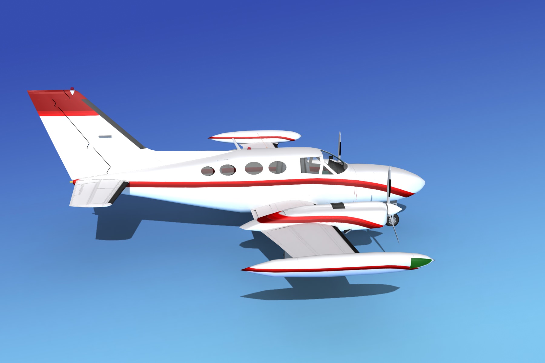 Cessna 421 Golden Eagle V12 3D model_4