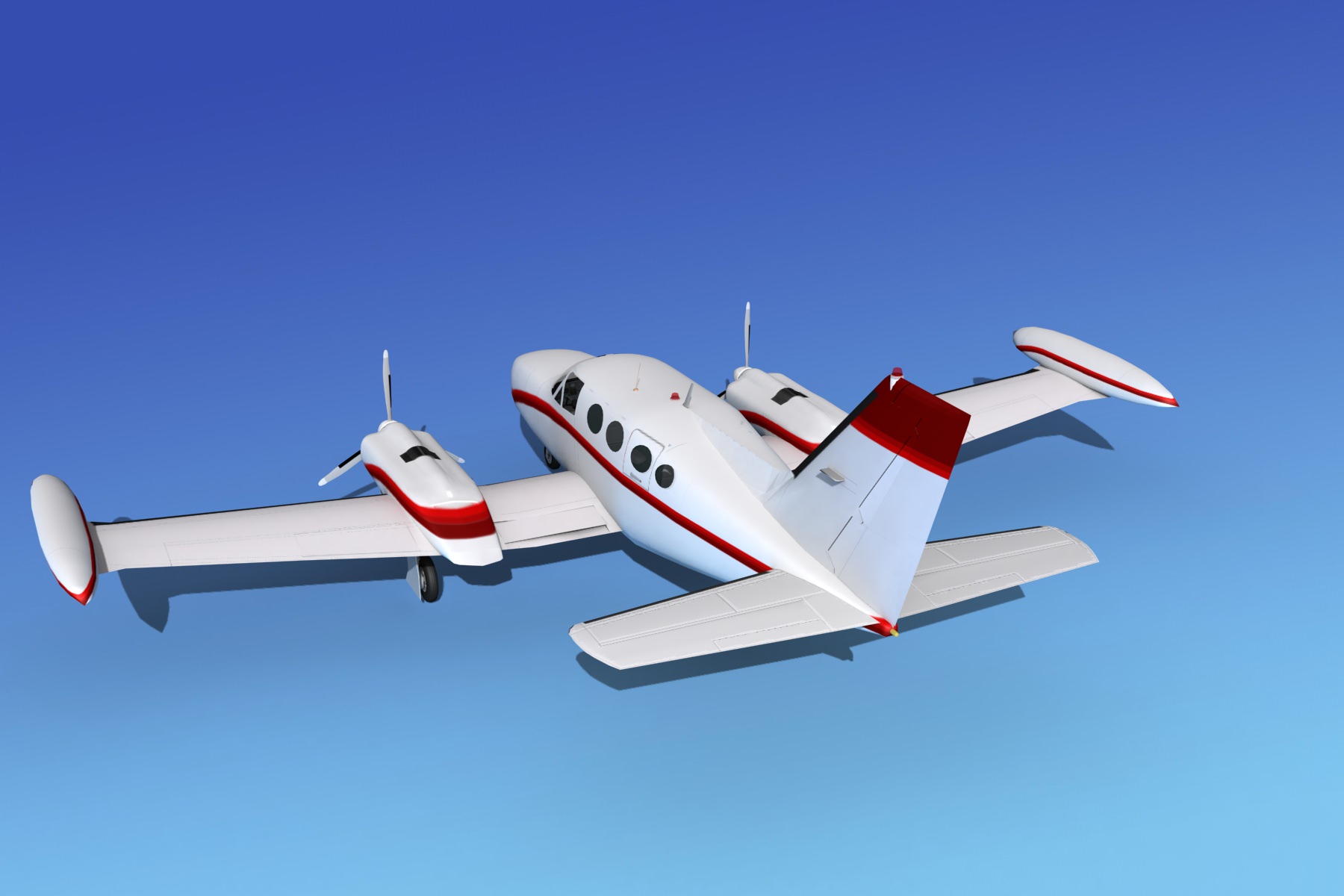 Cessna 421 Golden Eagle V12 3D model_7