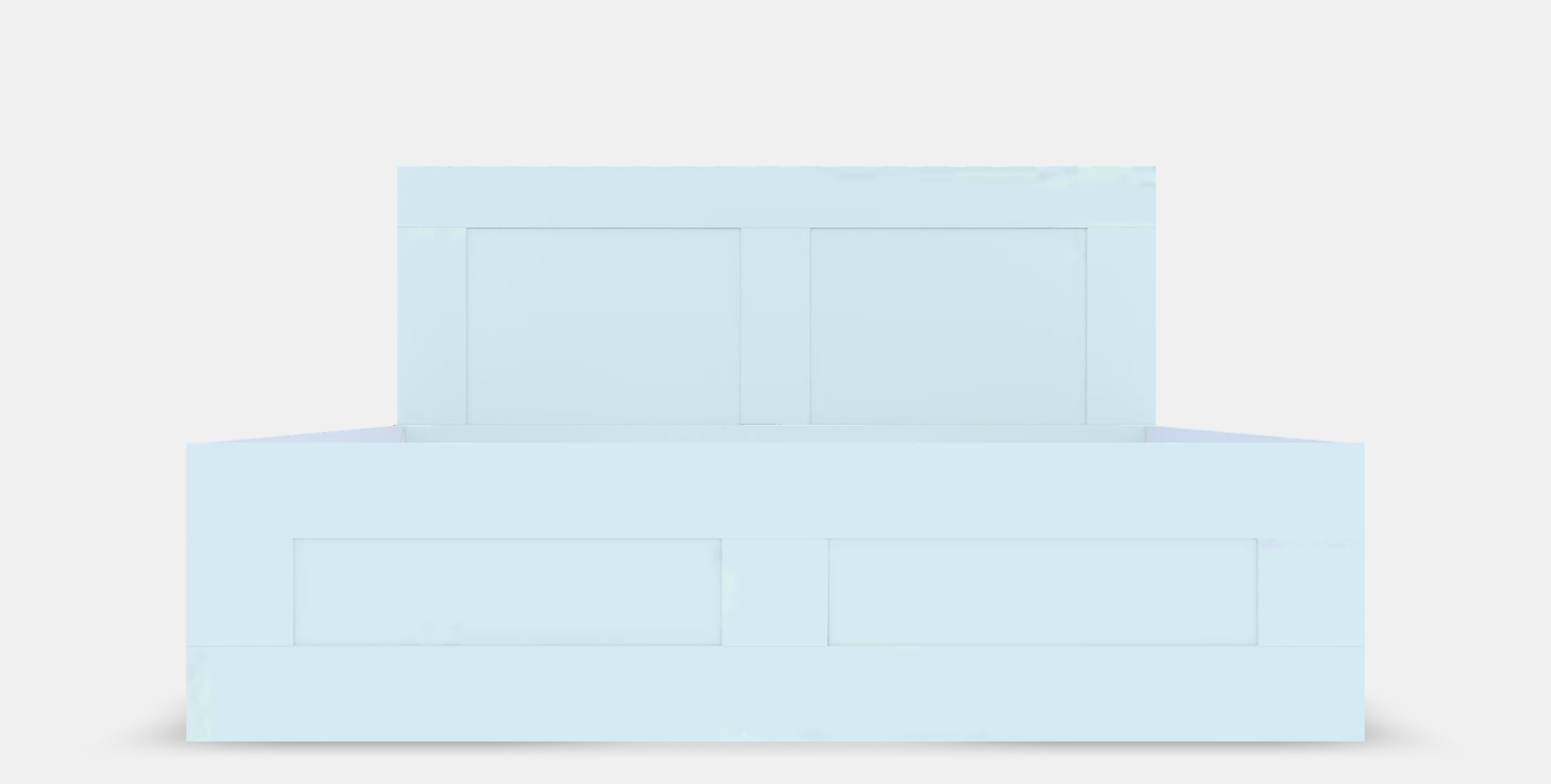 BRIMNES Bed frame w storage and headboard 5 Low-poly 3D model_11