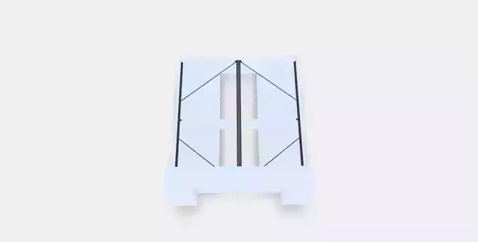 BRIMNES Bed frame w storage and headboard 5