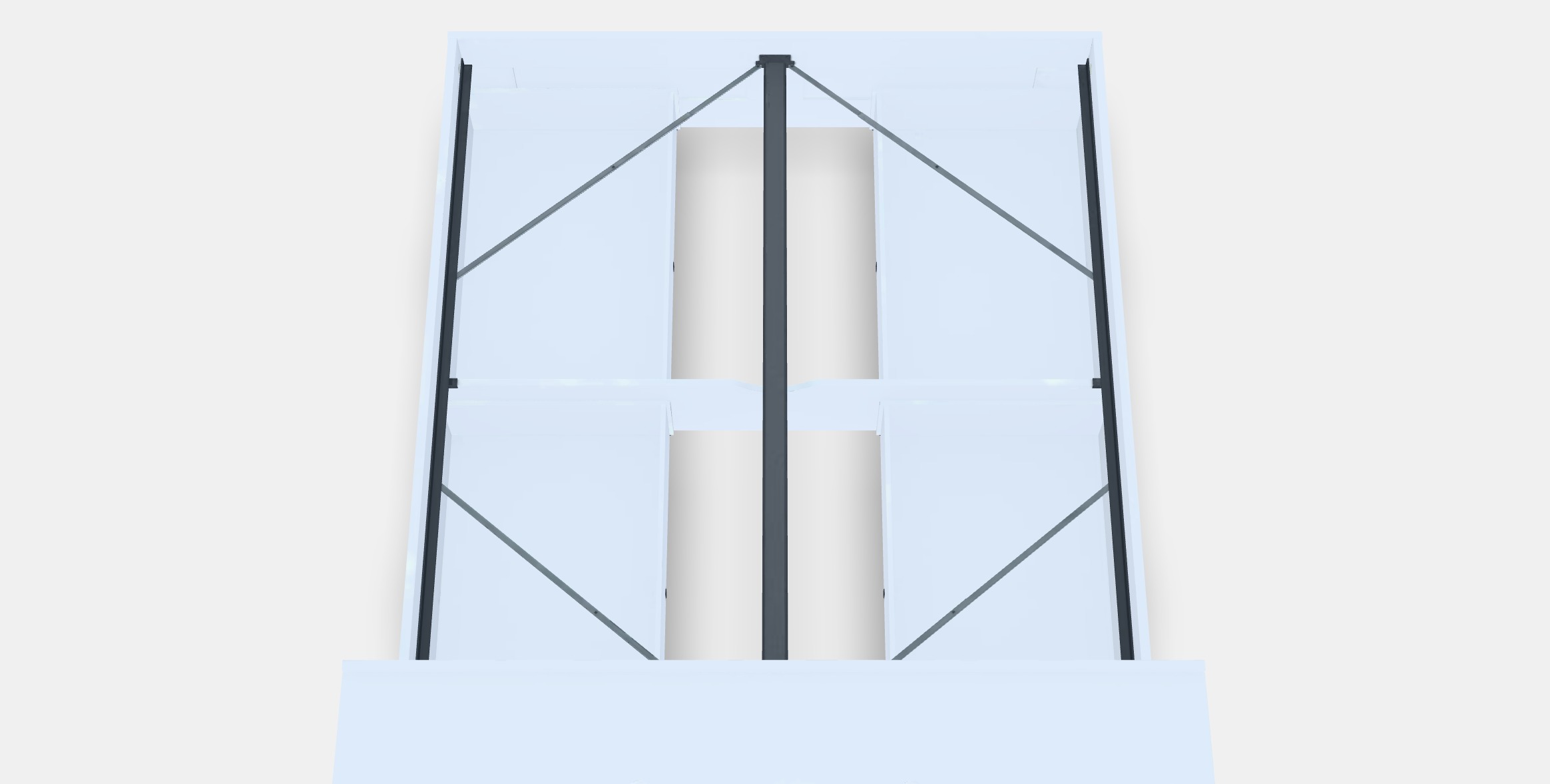 BRIMNES Bed frame w storage and headboard 5 Low-poly 3D model_4
