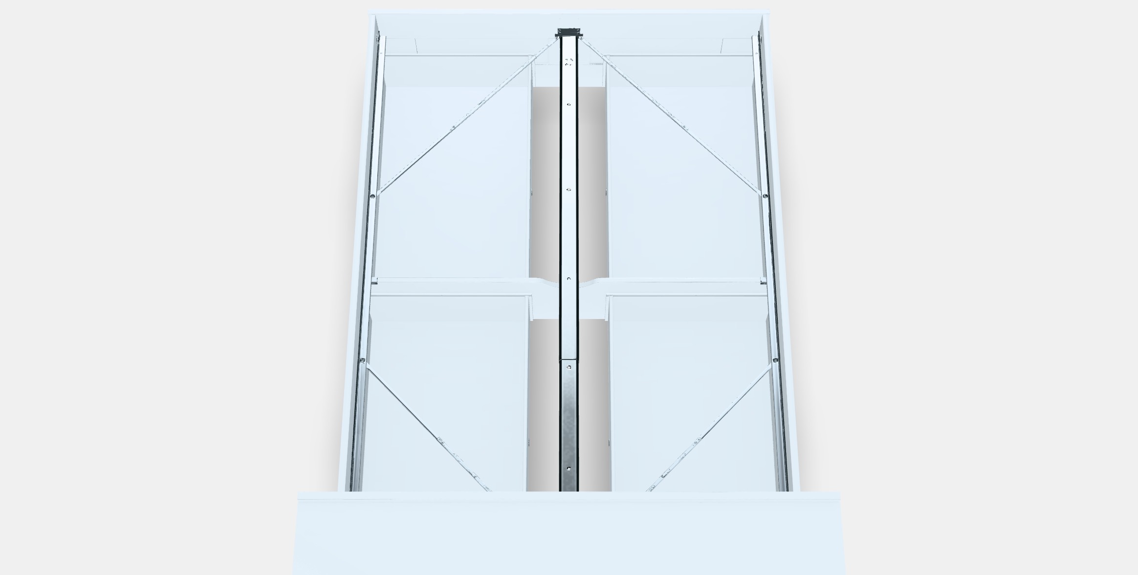 BRIMNES Bed frame w storage and headboard 7 Low-poly 3D model_3