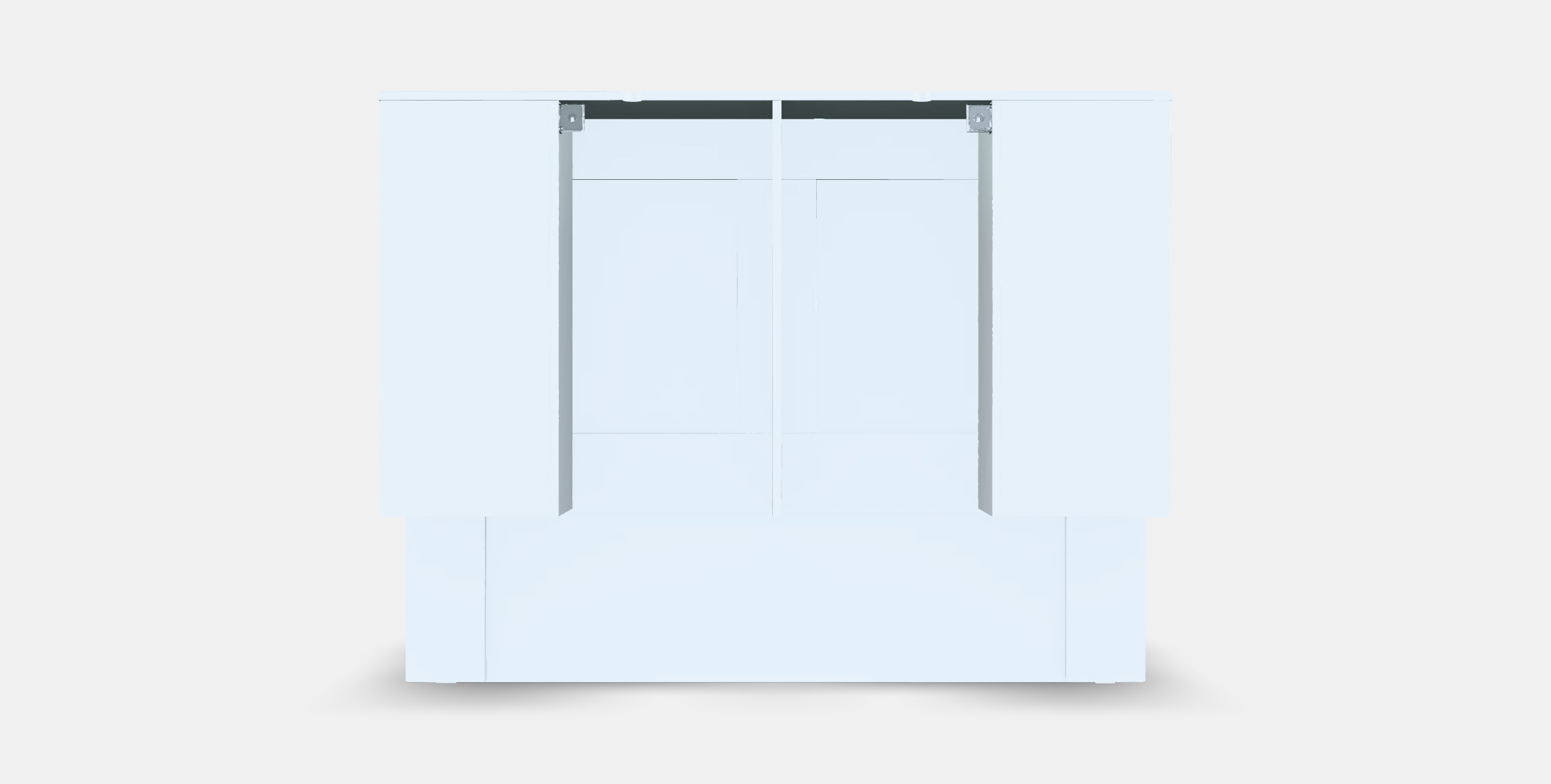 BRIMNES Bed frame w storage and headboard 7 Low-poly 3D model_15