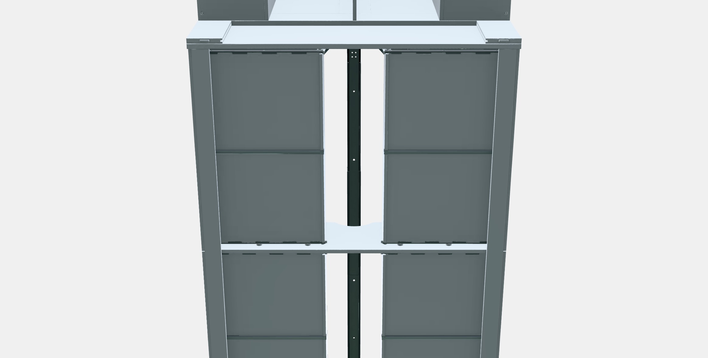 BRIMNES Bed frame w storage and headboard 7 Low-poly 3D model_8