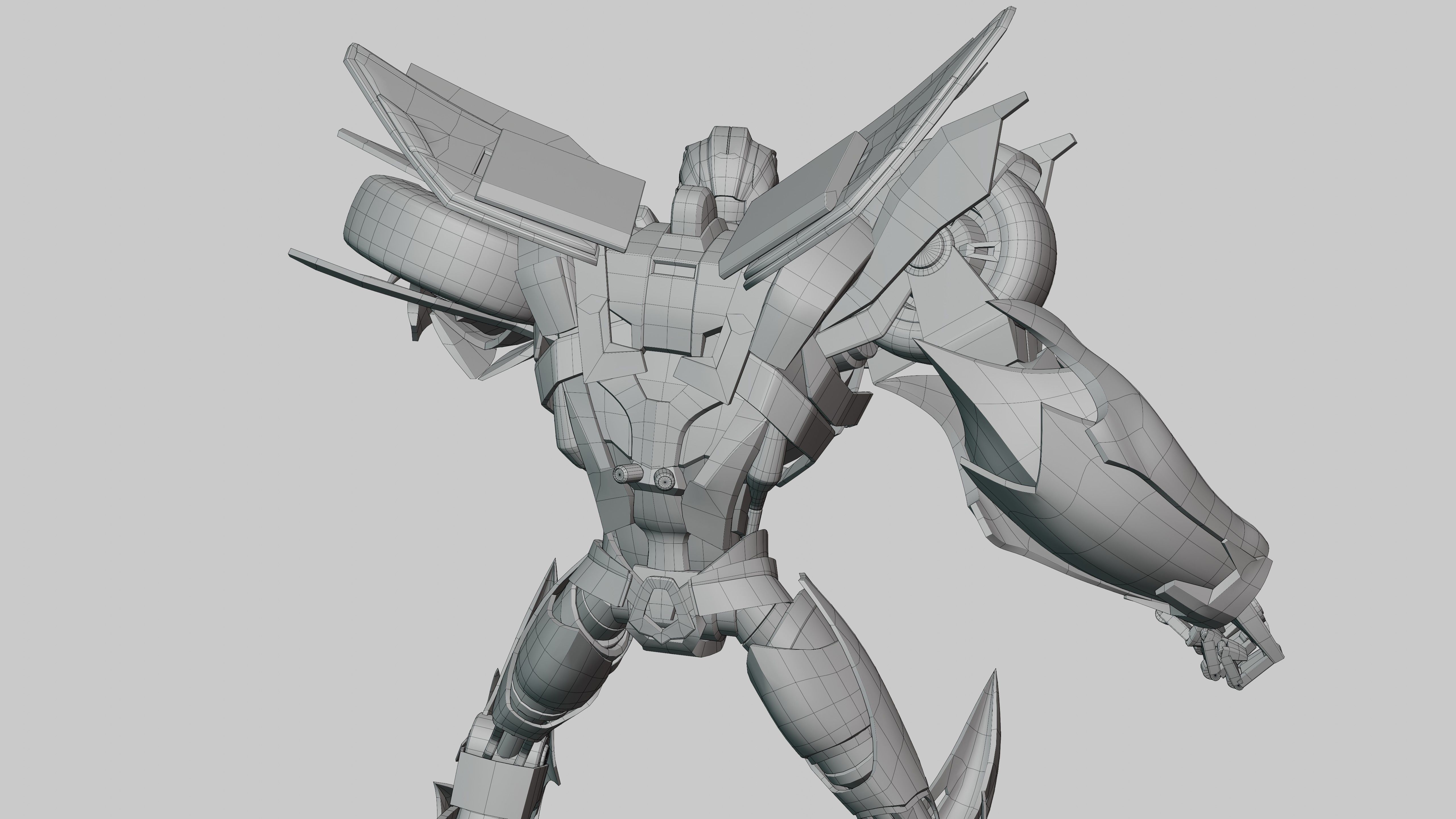 Bumblebee Transformers Prime Rig Low-poly 3D model_14