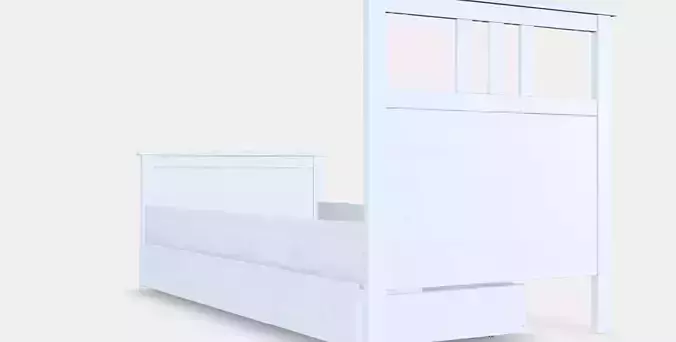 HEMNES Bed frame with 2 storage boxes