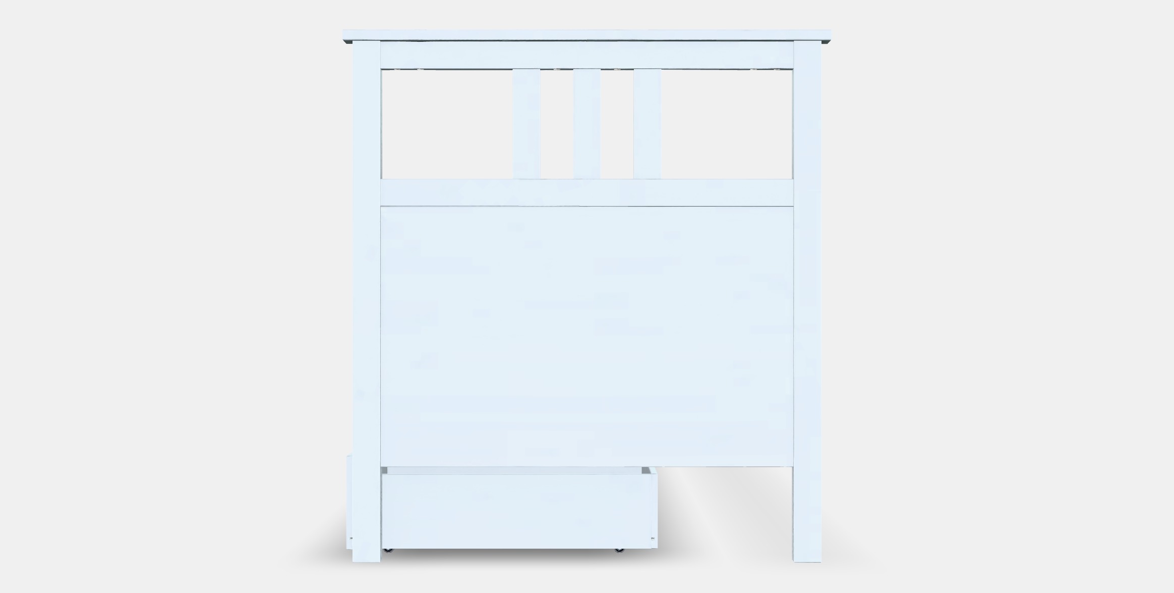 HEMNES Bed frame with 2 storage boxes Low-poly 3D model_15