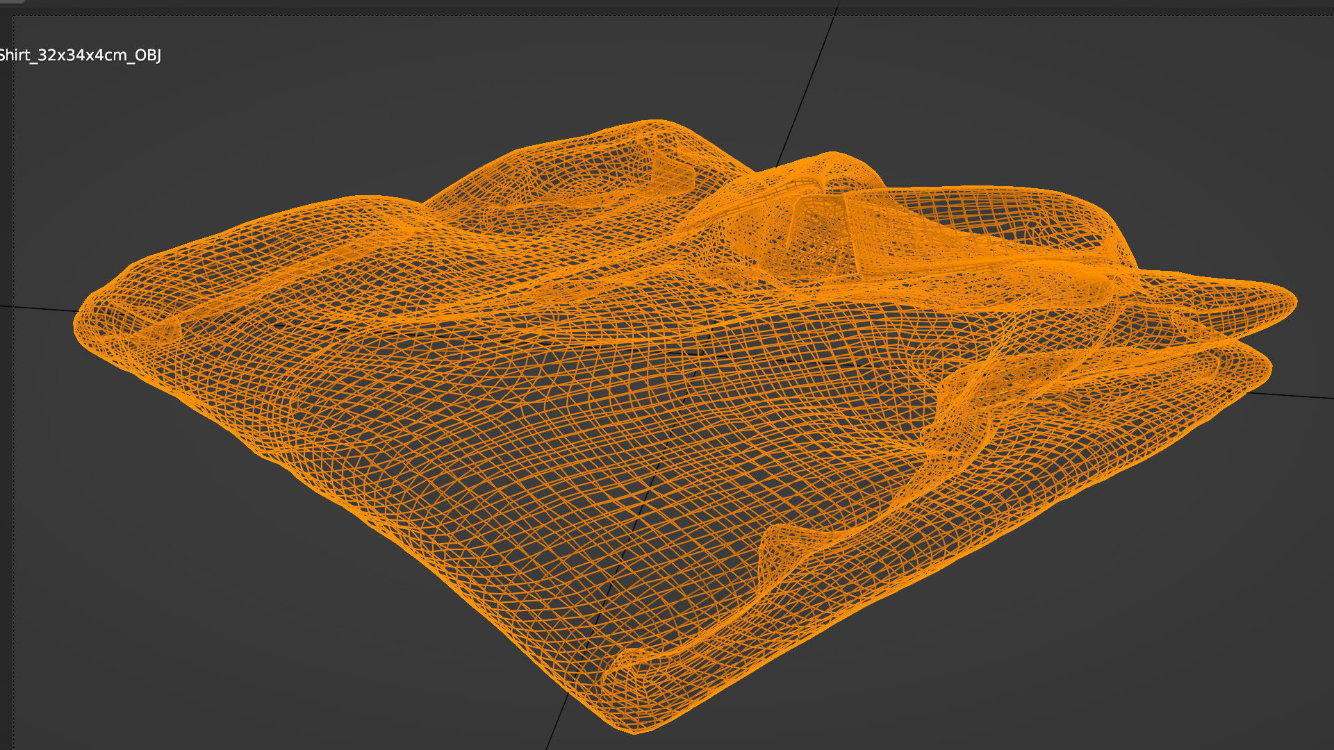 folded checkered shirt Generic casual wardrobe  3D model_5