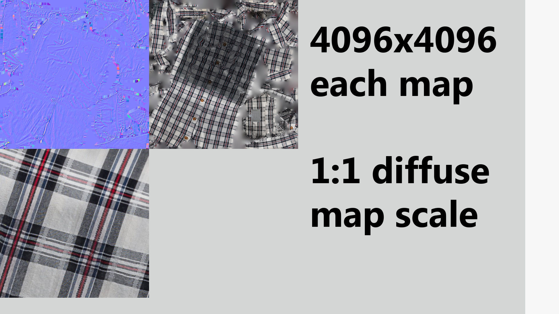 folded checkered shirt Generic casual wardrobe  3D model_7
