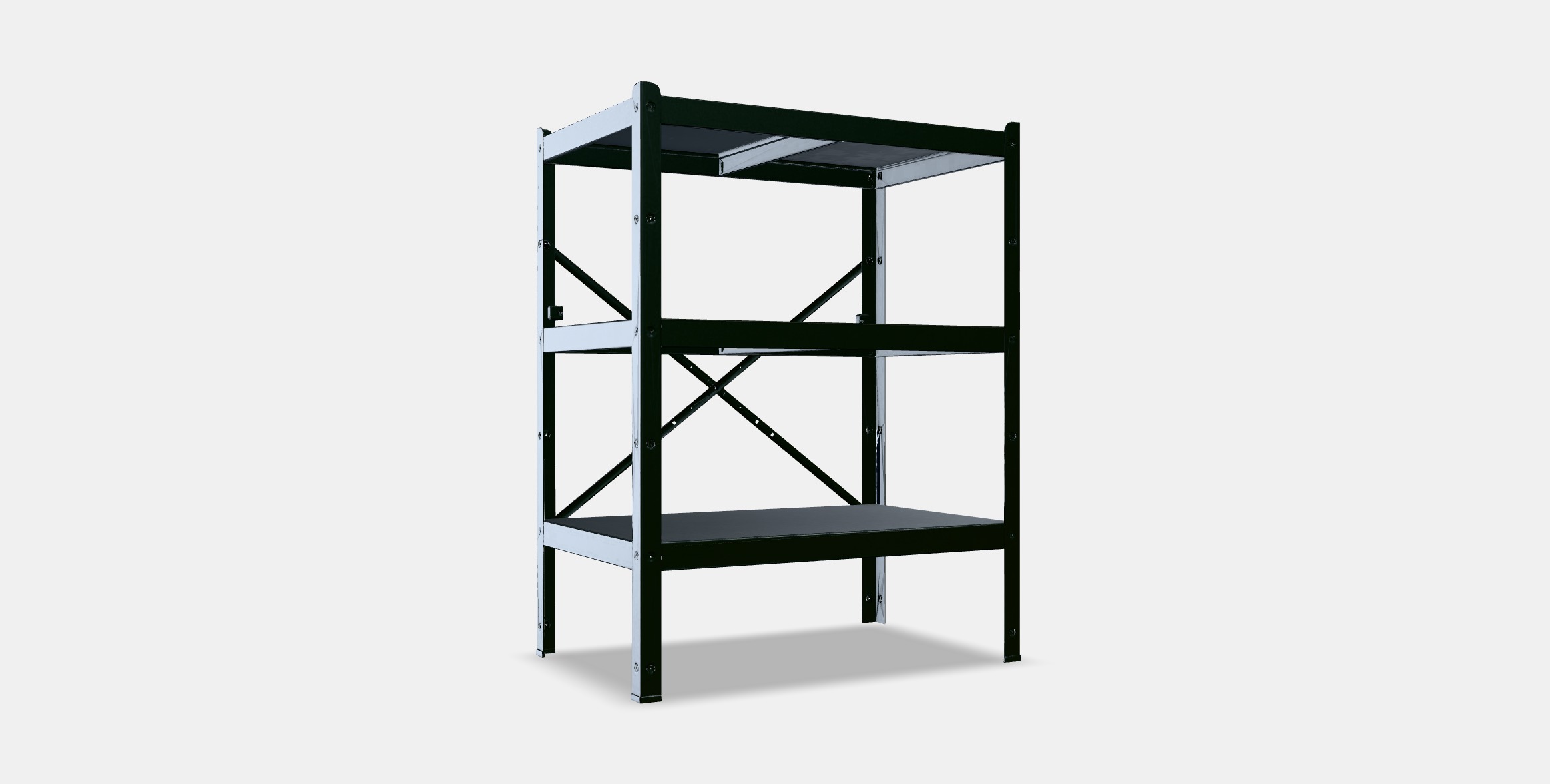 BROR Shelving unit 2 Low-poly 3D model_3