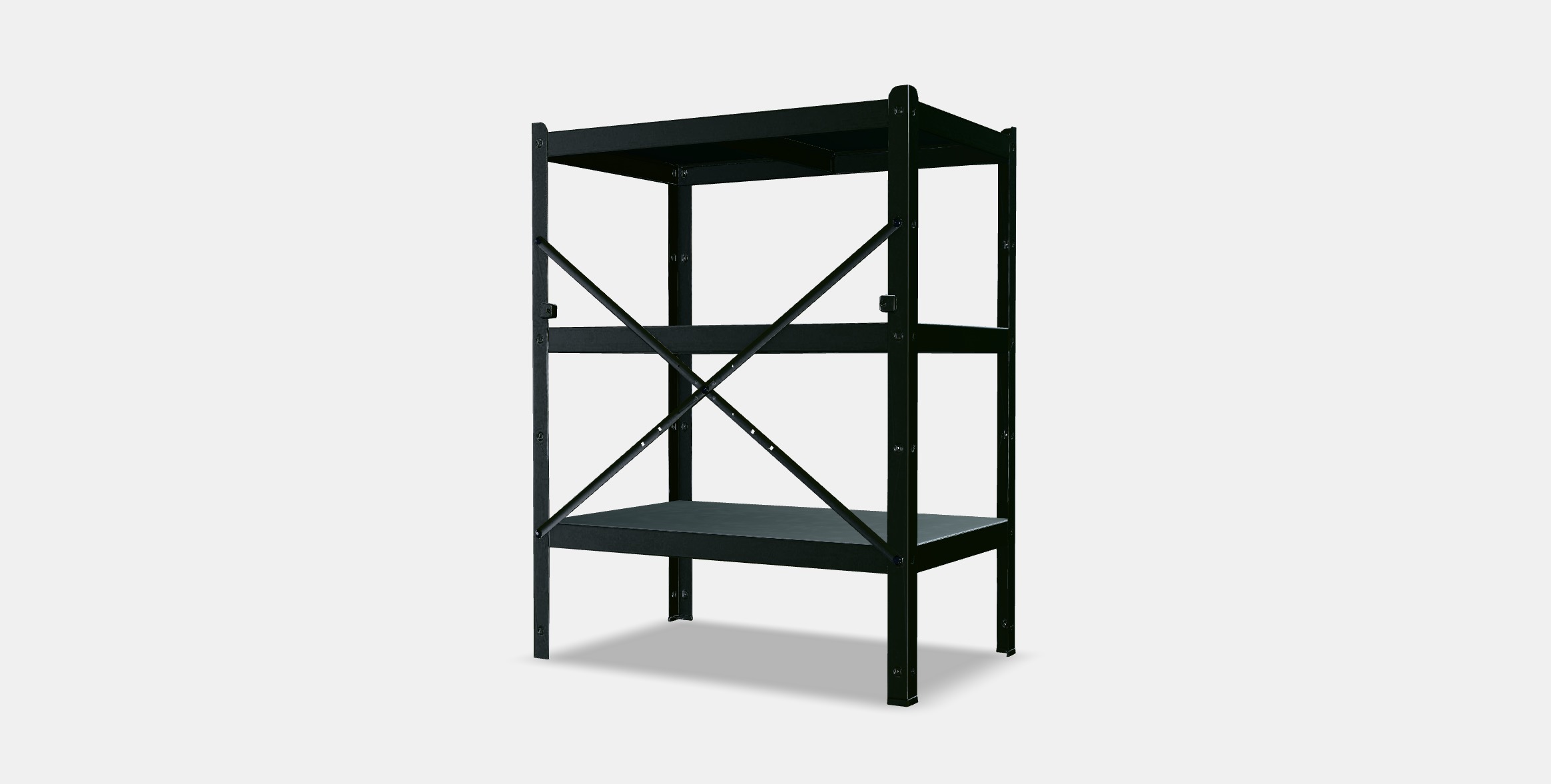 BROR Shelving unit 2 Low-poly 3D model_5