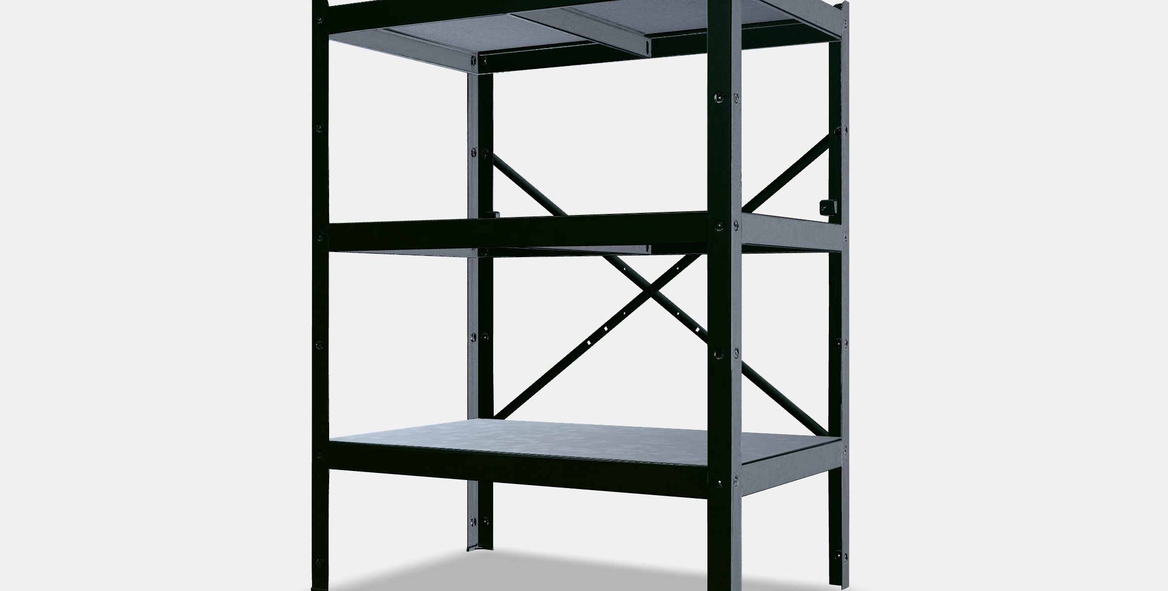 BROR Shelving unit 2 Low-poly 3D model_13
