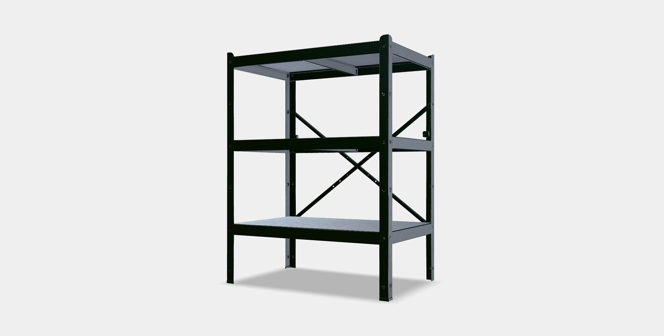 BROR Shelving unit 2 Low-poly 3D model_12