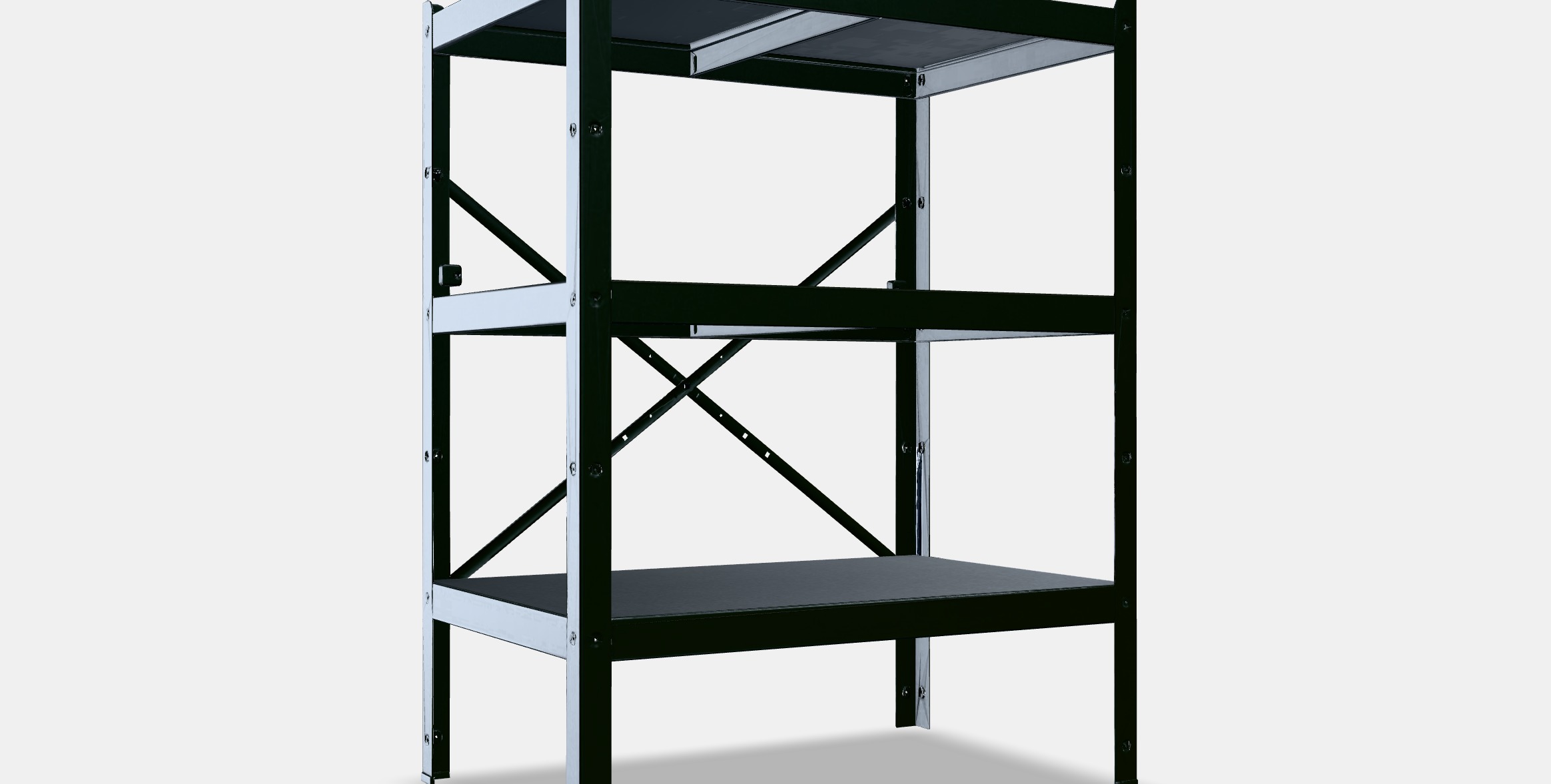 BROR Shelving unit 2 Low-poly 3D model_9