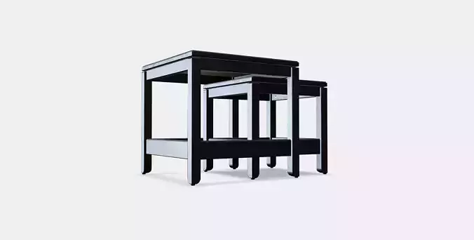 HAVSTA Nest of tables set of 2 1 Low-poly 3D model