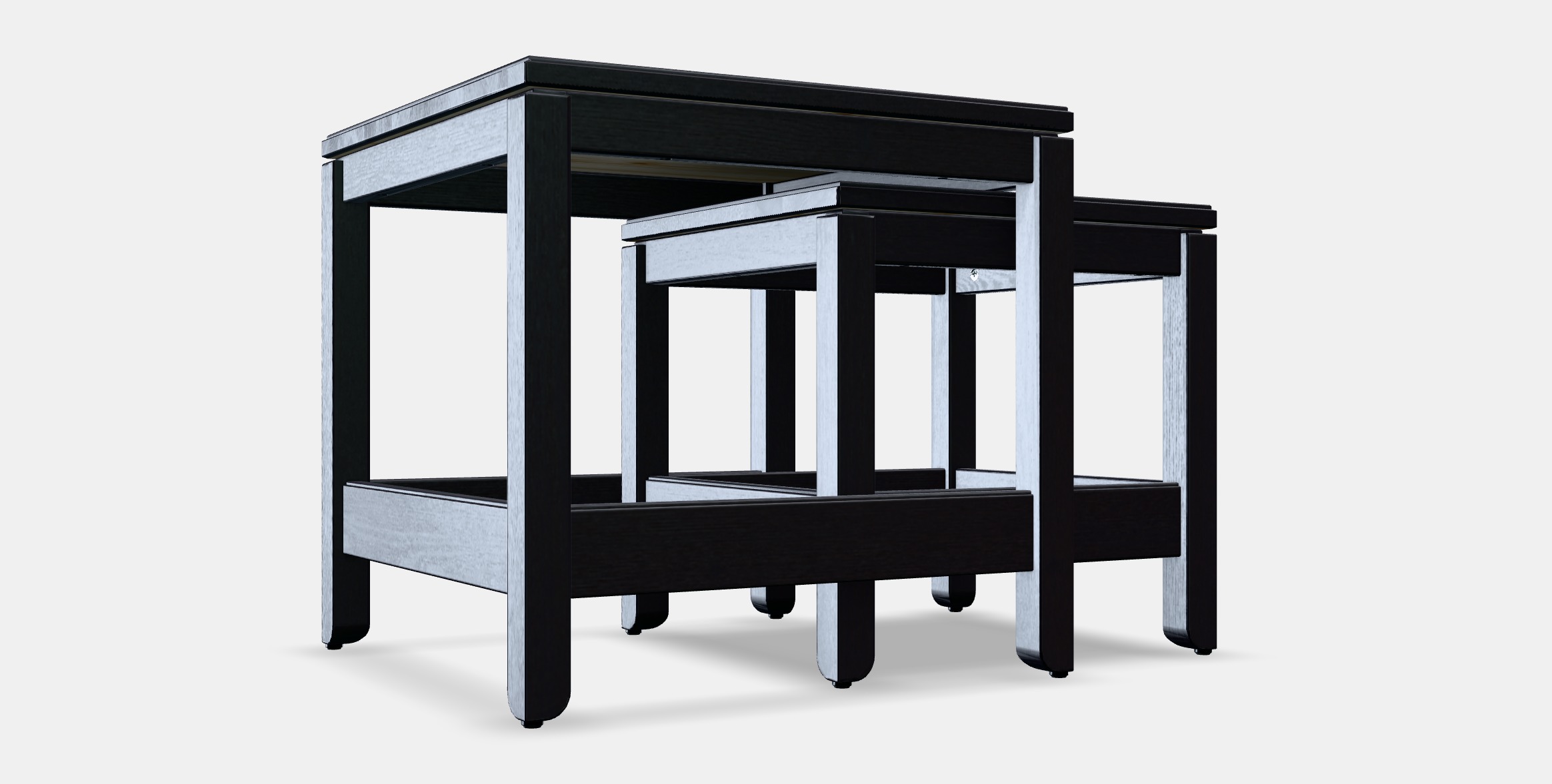 HAVSTA Nest of tables set of 2 1 Low-poly 3D model_10