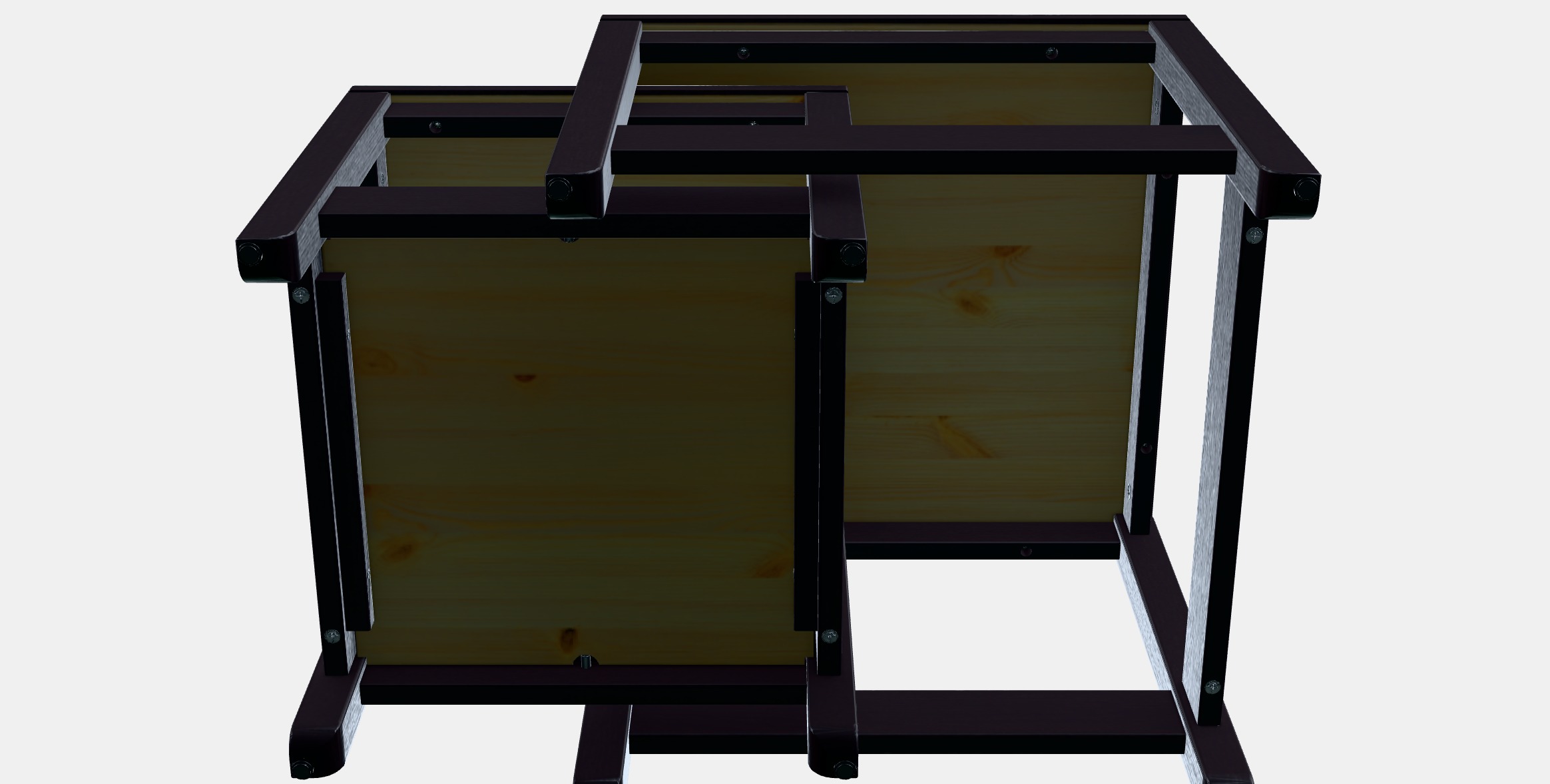 HAVSTA Nest of tables set of 2 1 Low-poly 3D model_6