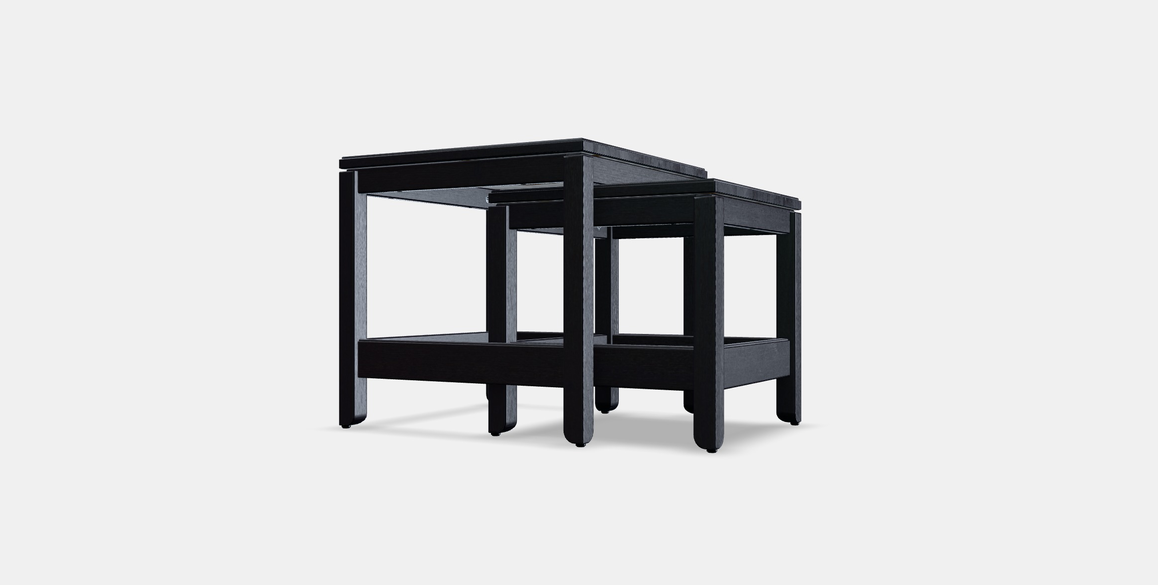 HAVSTA Nest of tables set of 2 1 Low-poly 3D model_11