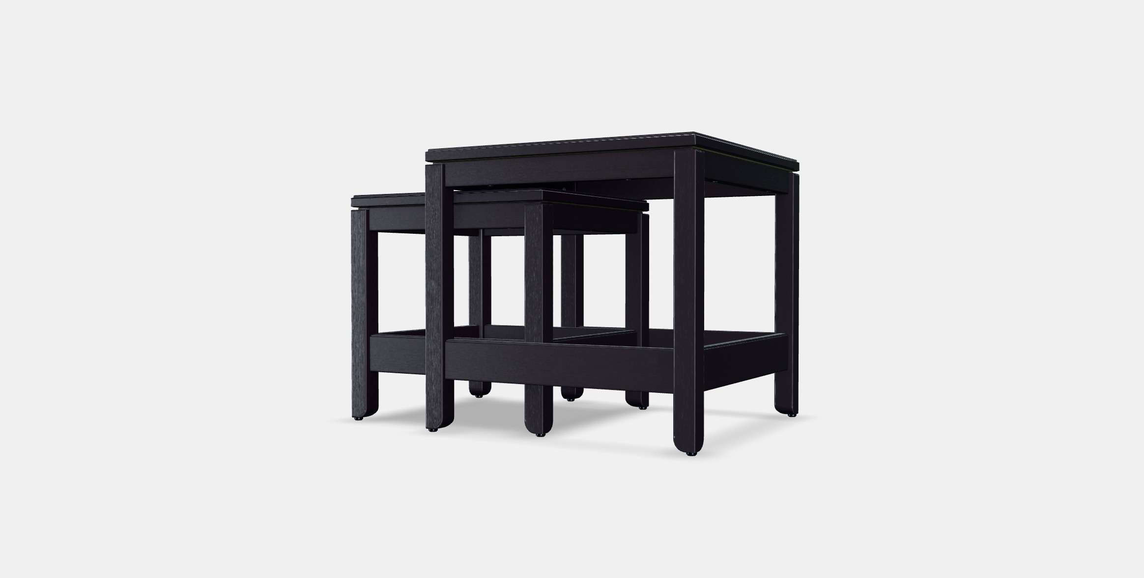 HAVSTA Nest of tables set of 2 1 Low-poly 3D model_3