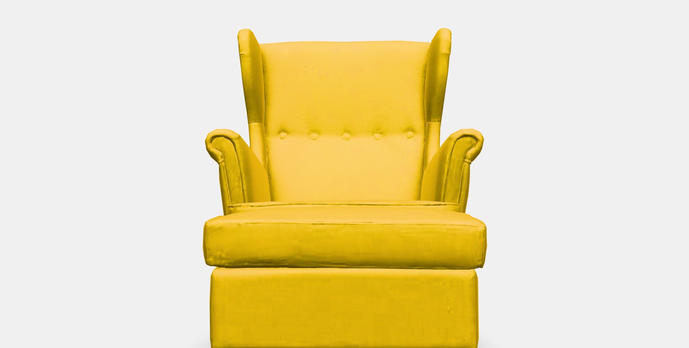 STRANDMON Armchair and footstool Low-poly 3D model_11