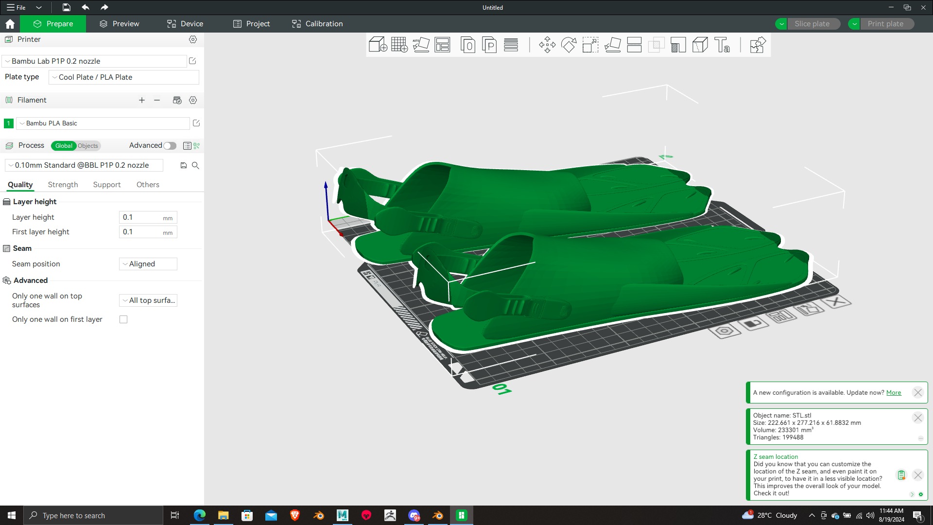 High Detail Swimming Fins 3D Model Print Ready 3D print model_17