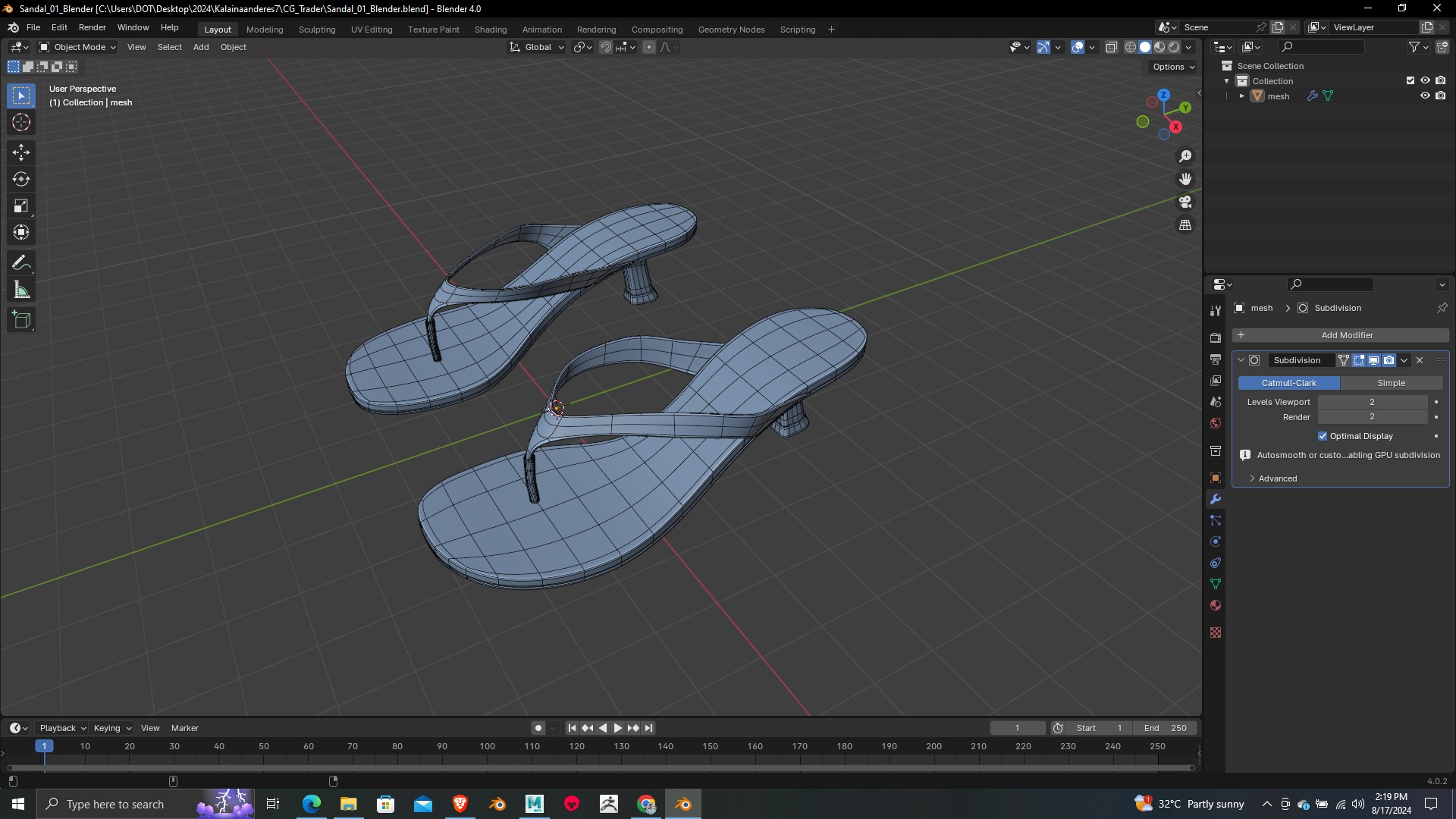 Summer Gear heels Collection 5 different footwears Print Ready 3D print model_5