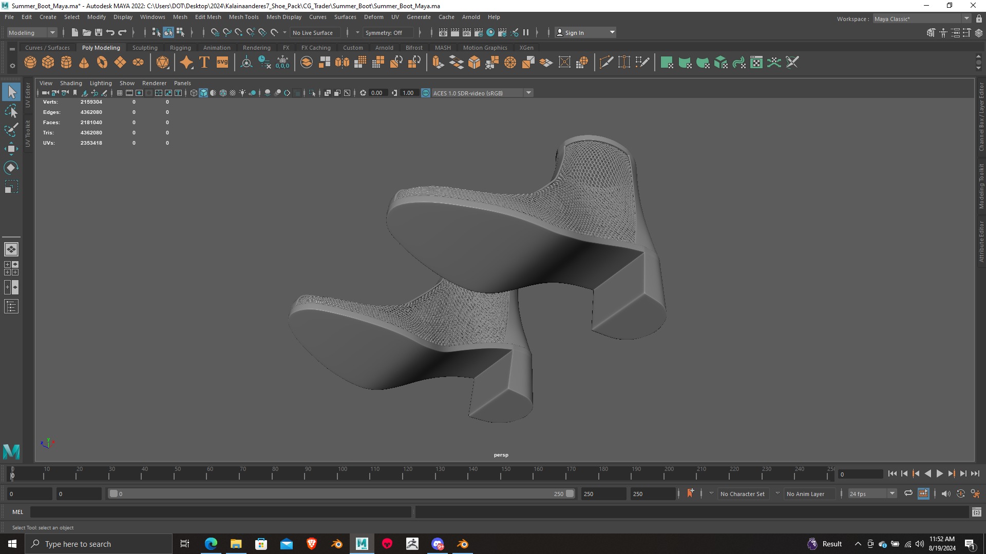 Summer Gear heels Collection 5 different footwears Print Ready 3D print model_42