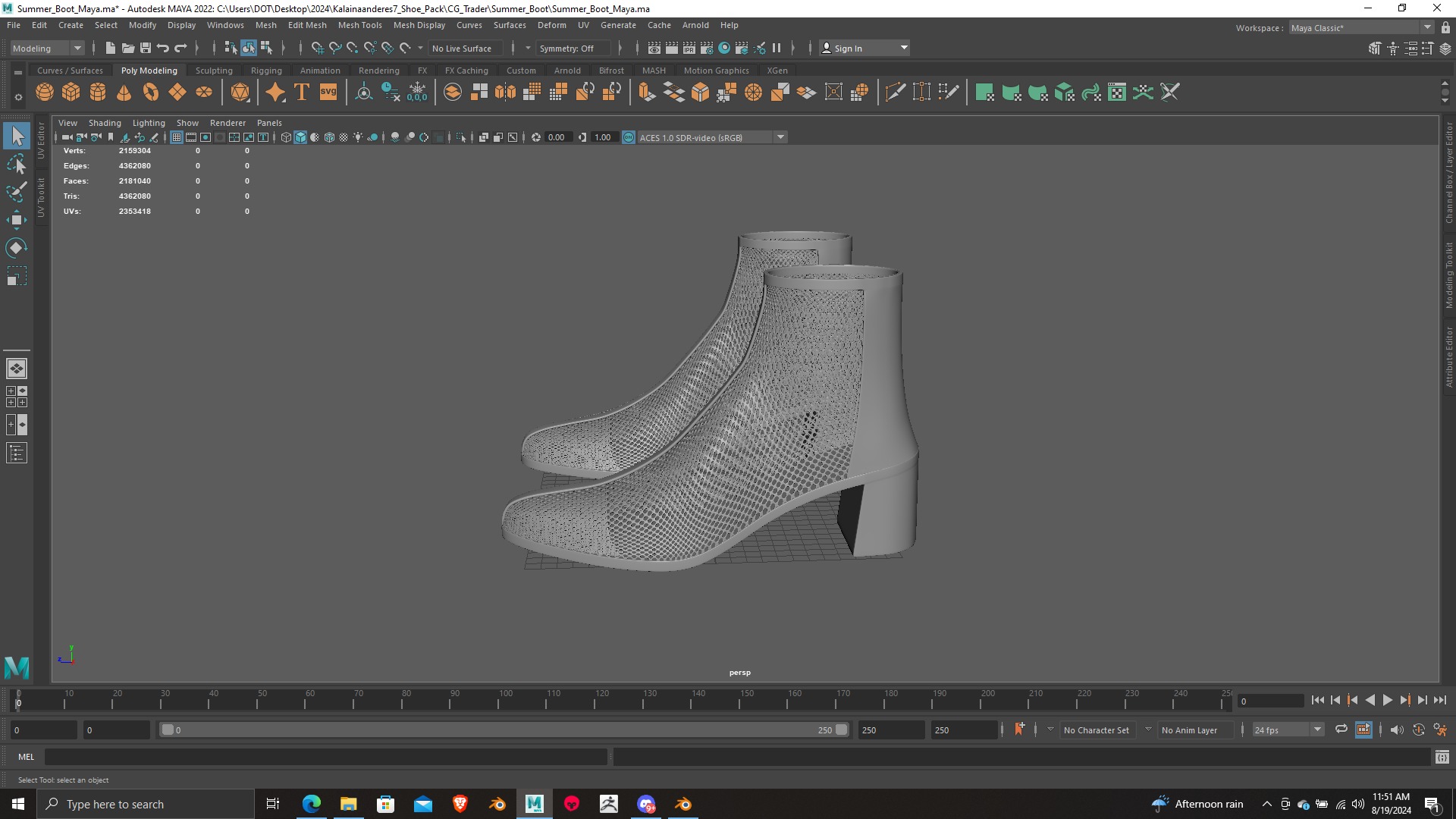 Summer Gear heels Collection 5 different footwears Print Ready 3D print model_38