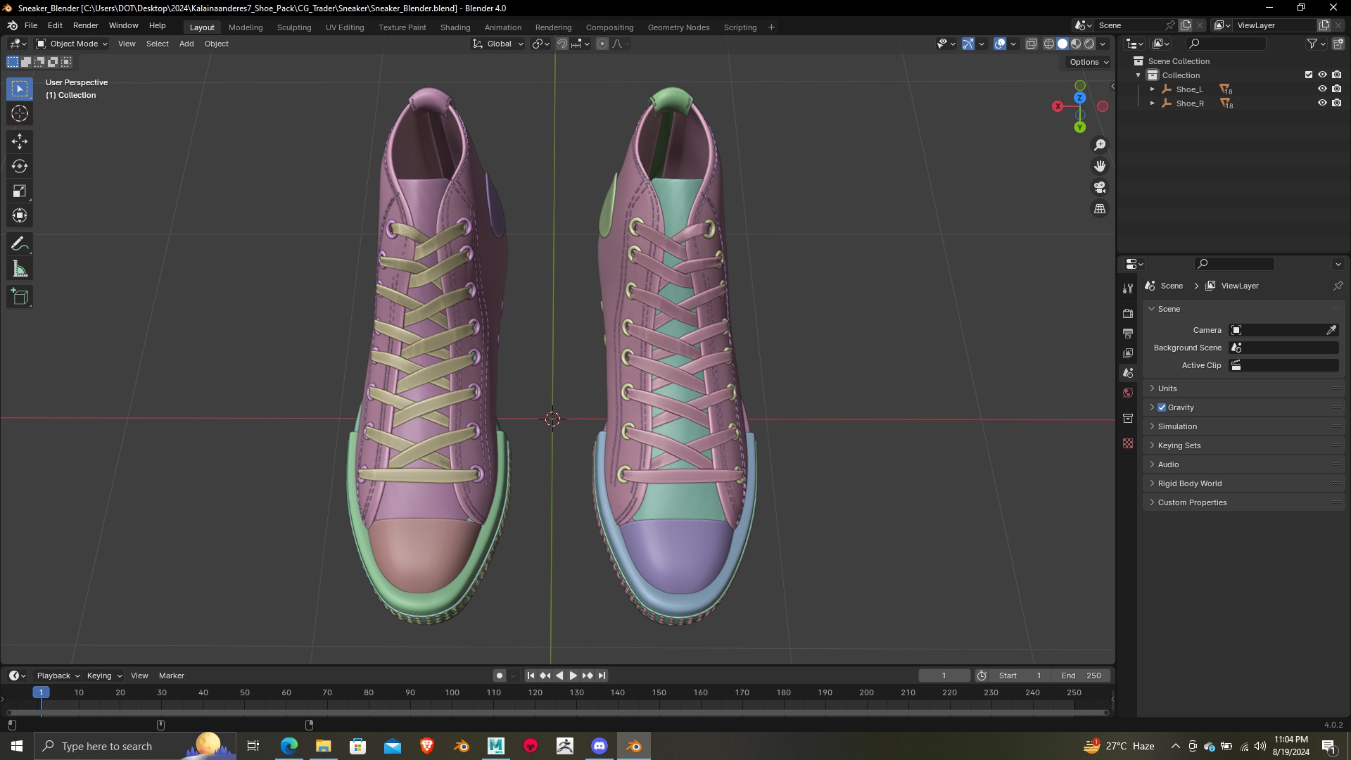 Summer Gear heels Collection 5 different footwears Print Ready 3D print model_77