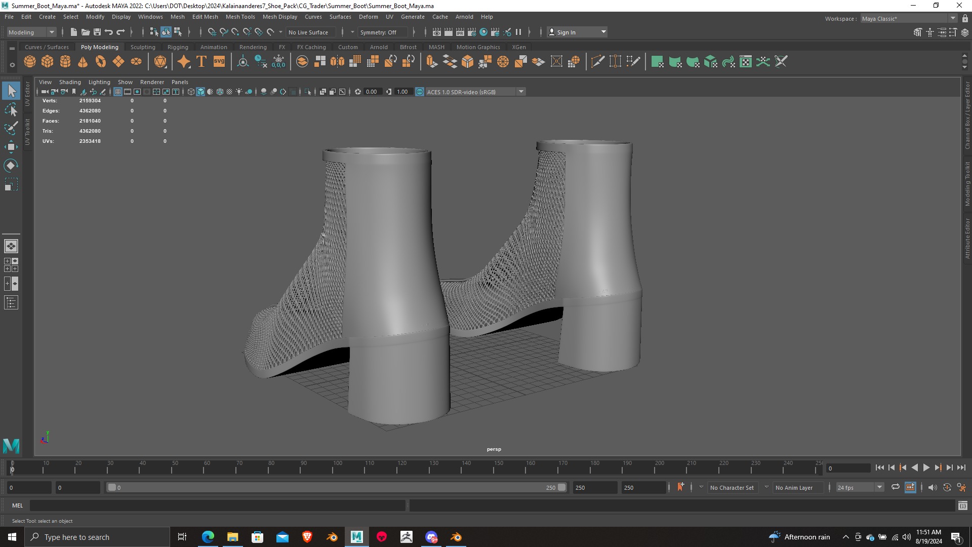 Summer Gear heels Collection 5 different footwears Print Ready 3D print model_39