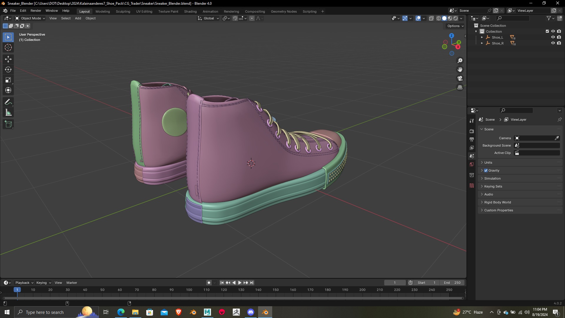 Summer Gear heels Collection 5 different footwears Print Ready 3D print model_80