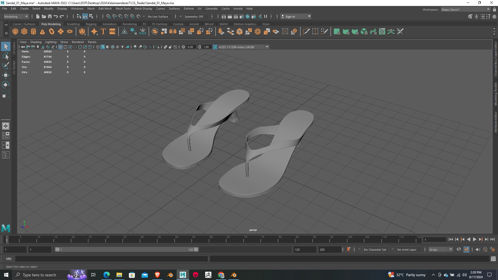Summer Gear heels Collection 5 different footwears Print Ready 3D print model_7