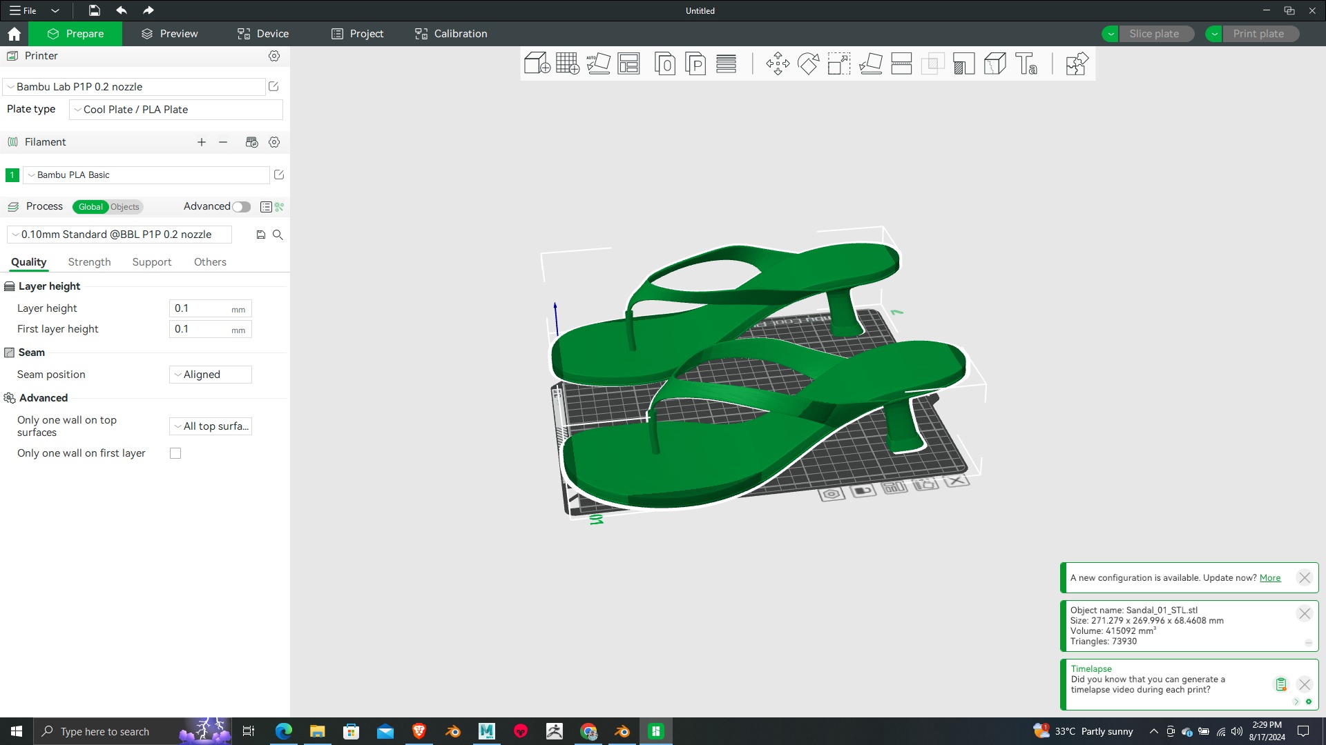 Summer Gear heels Collection 5 different footwears Print Ready 3D print model_15