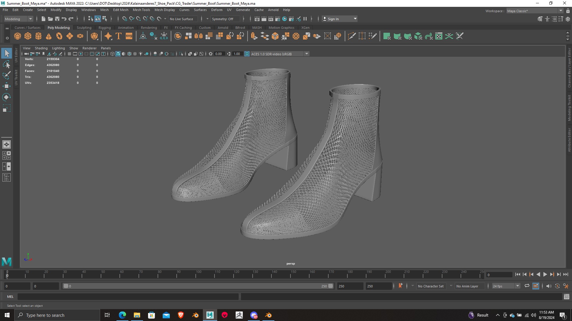 Summer Gear heels Collection 5 different footwears Print Ready 3D print model_44