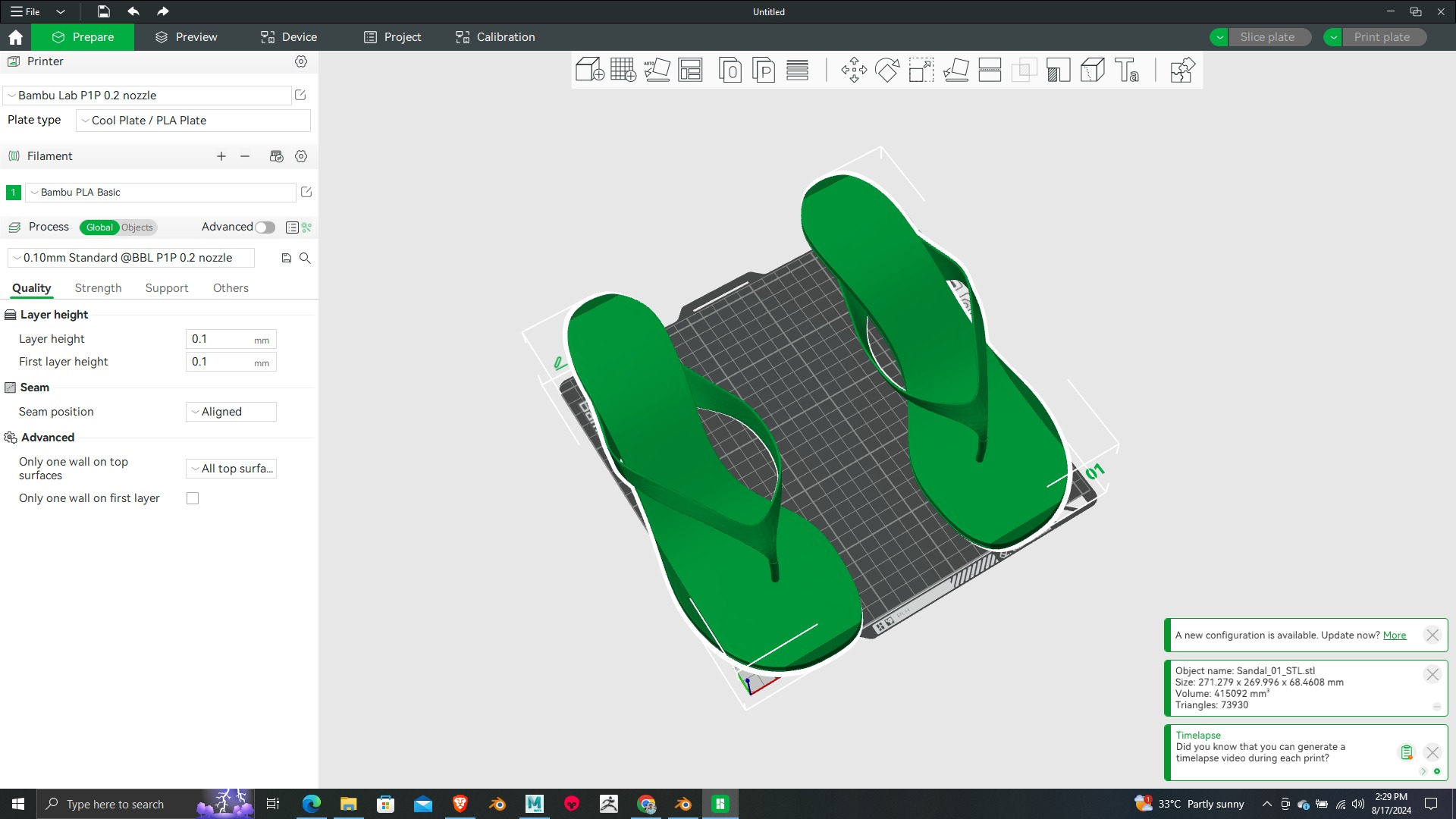 Summer Gear heels Collection 5 different footwears Print Ready 3D print model_16